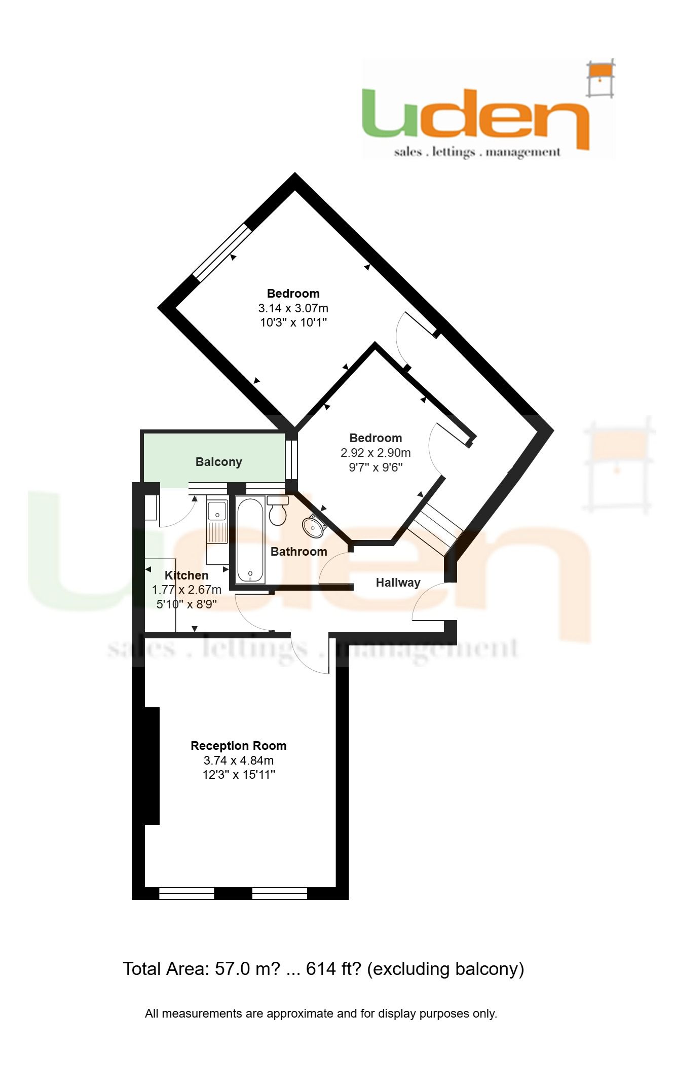 Flat 7, Buckingham Close, Brighton floorplan