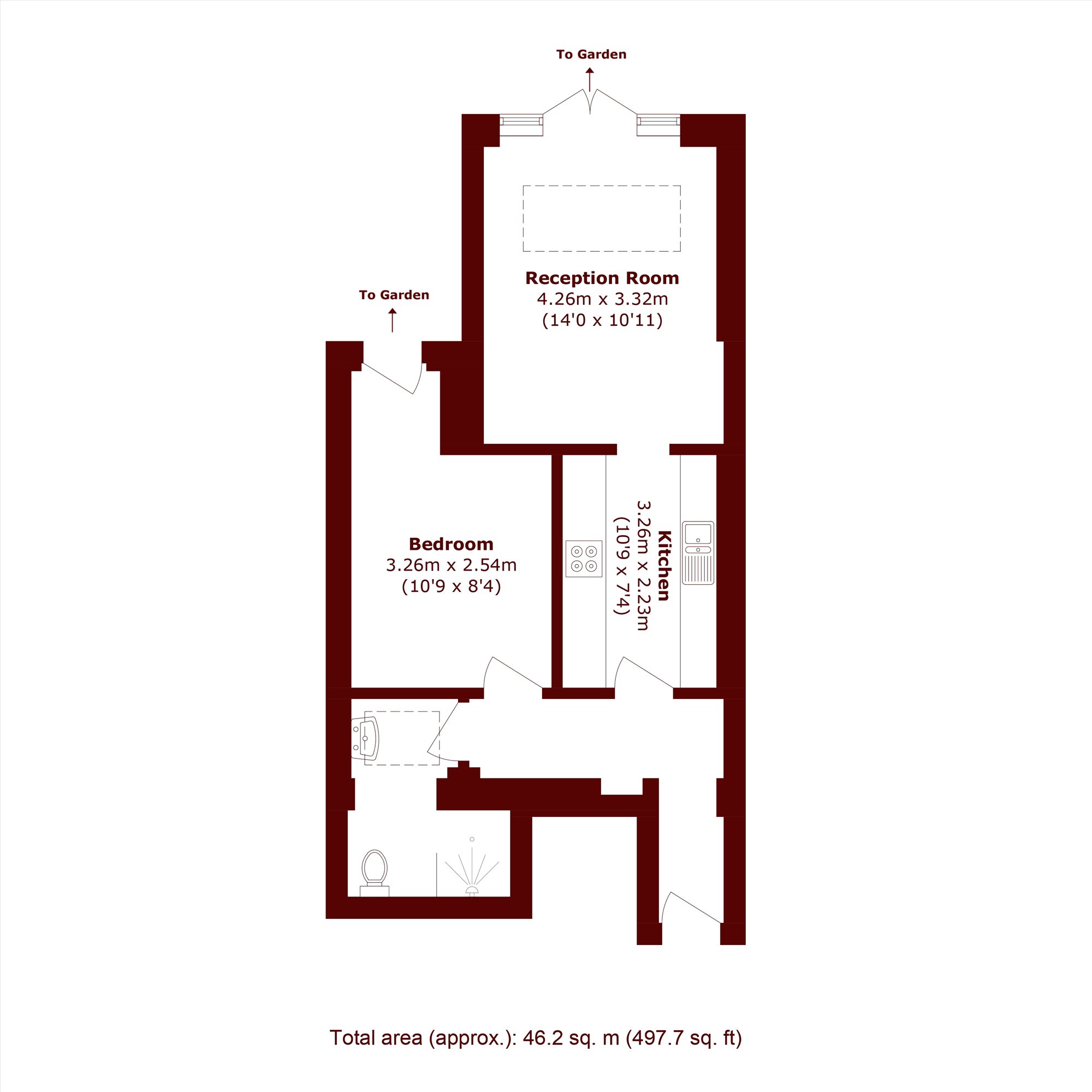 5A, Kings Parade, London floorplan
