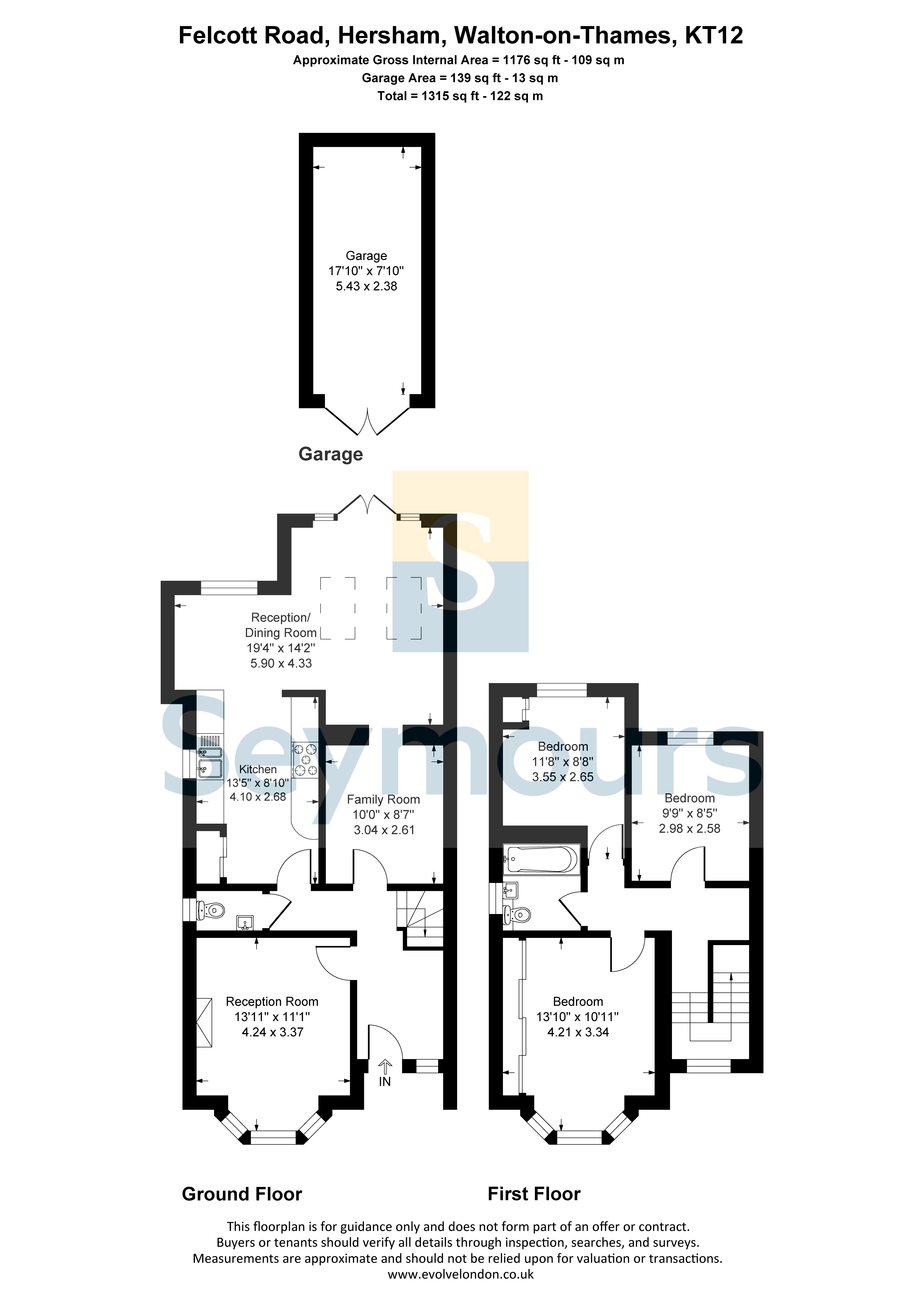 Felcott Road, Walton-on-Thames floorplan
