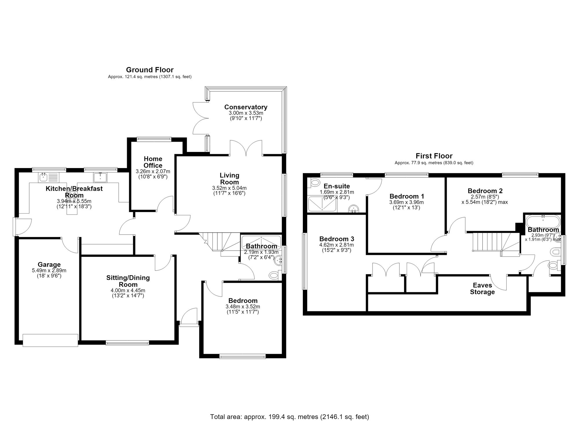 2 Washington Lane, Chorley floorplan