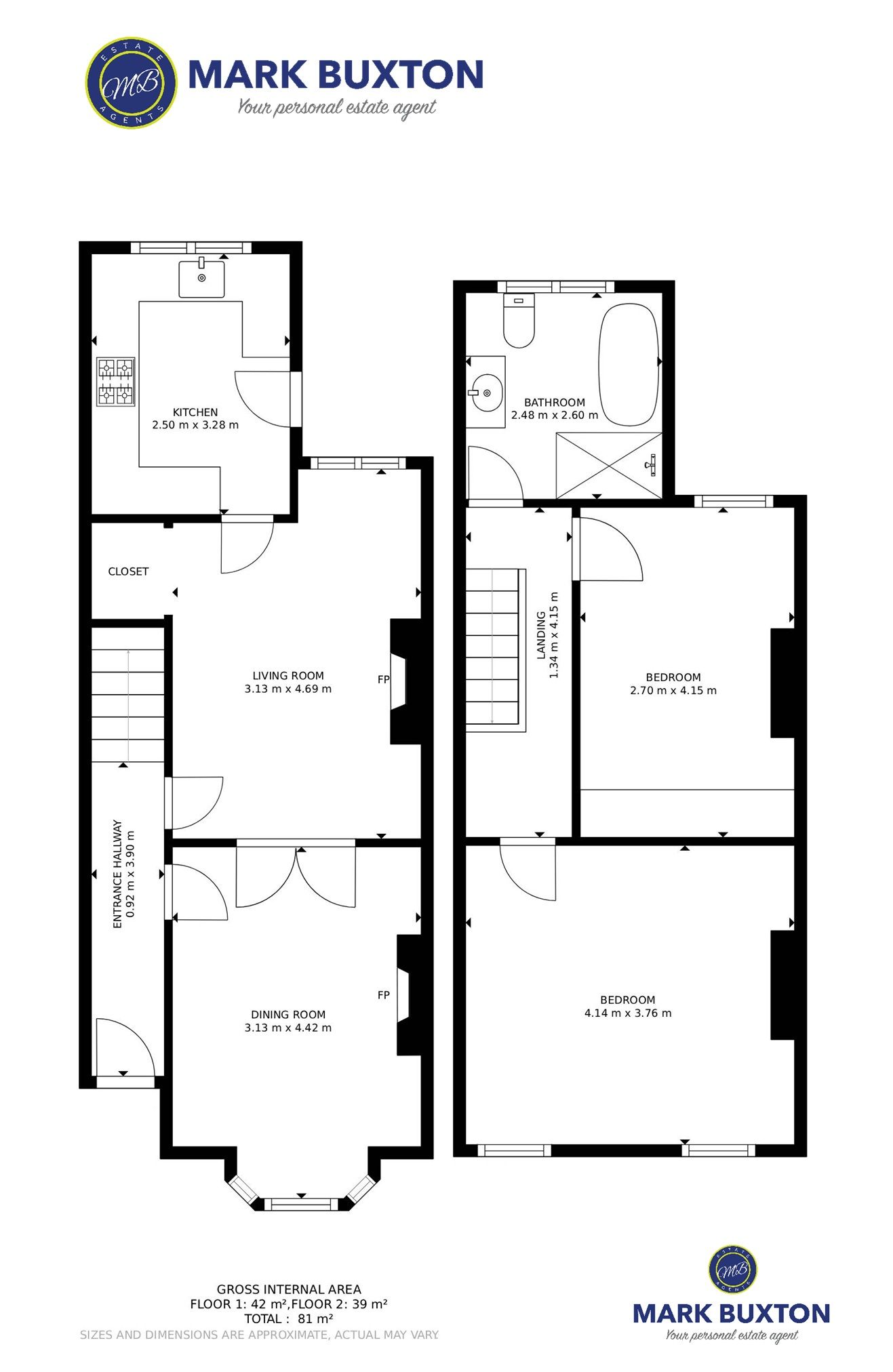 98, Alton Street, Crewe. CW2 7PY floorplan