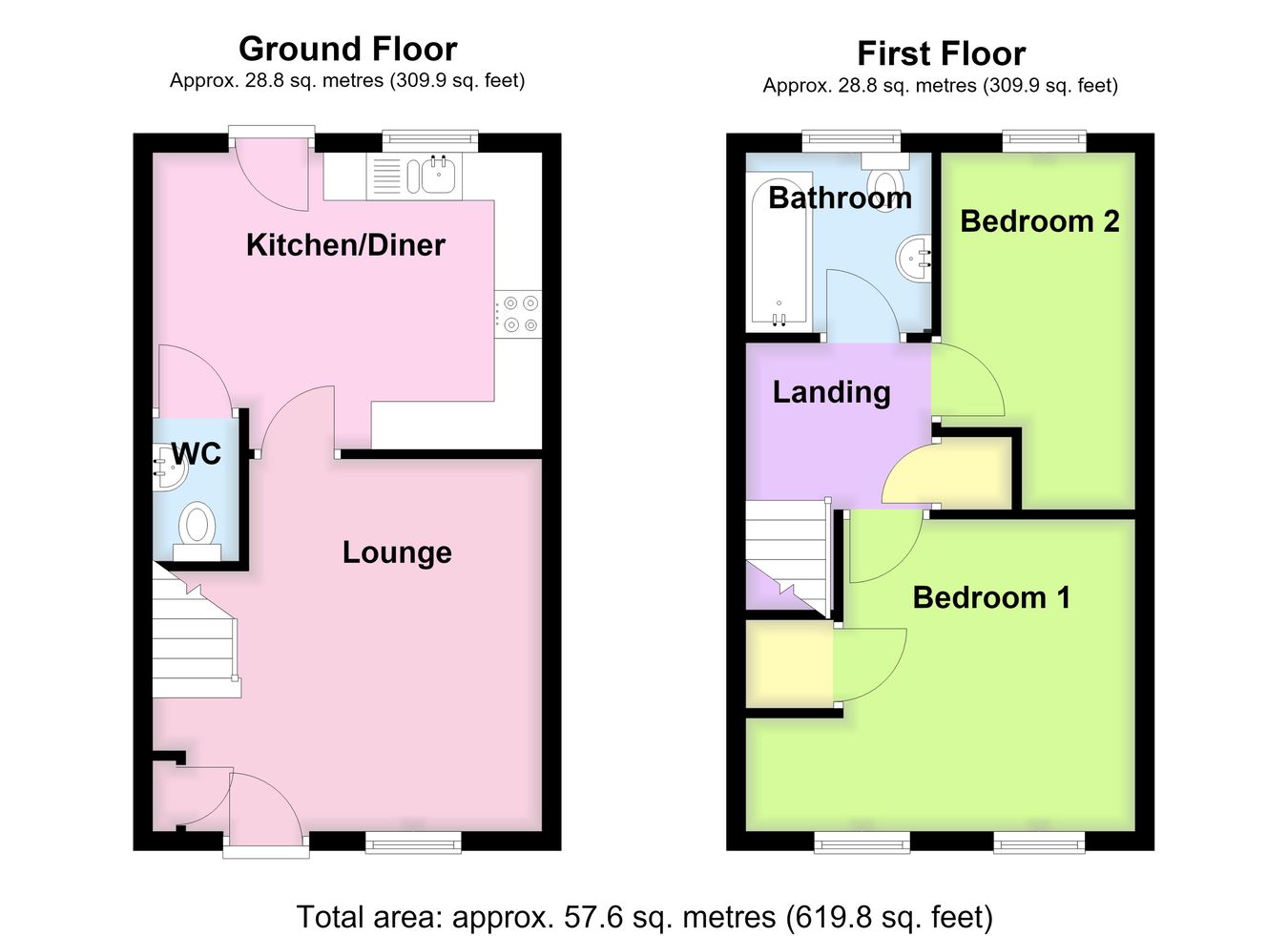 4a, White Horse Lane, Boston floorplan