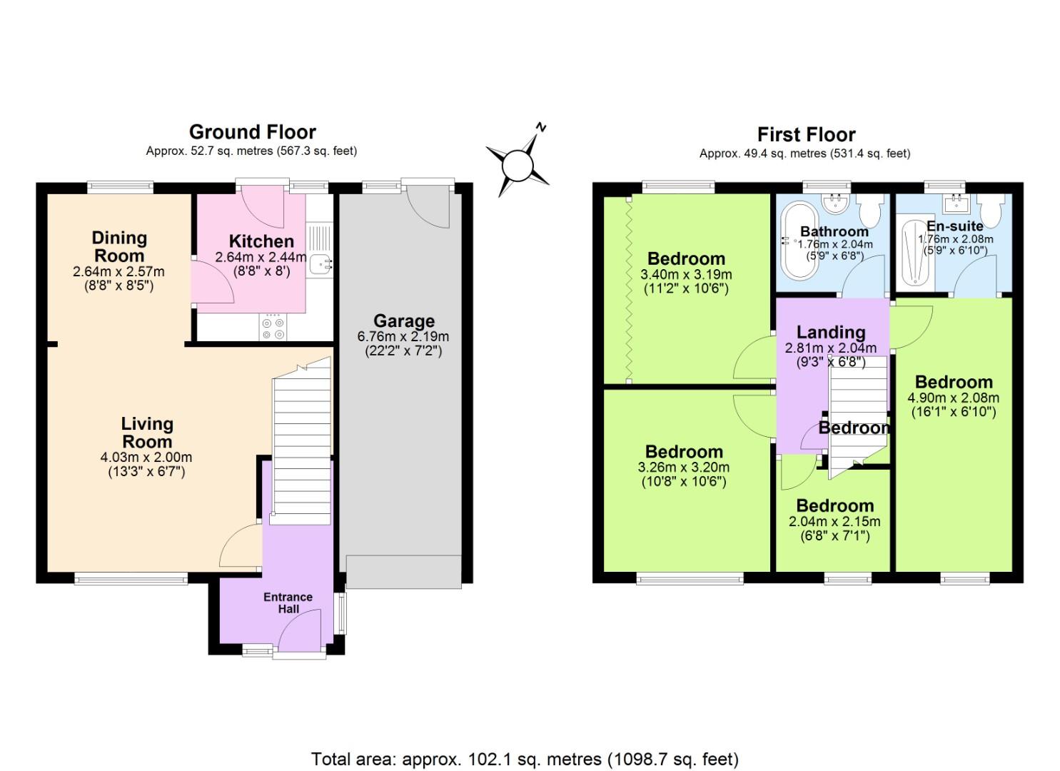 2, Dickson Drive, Nottingham floorplan
