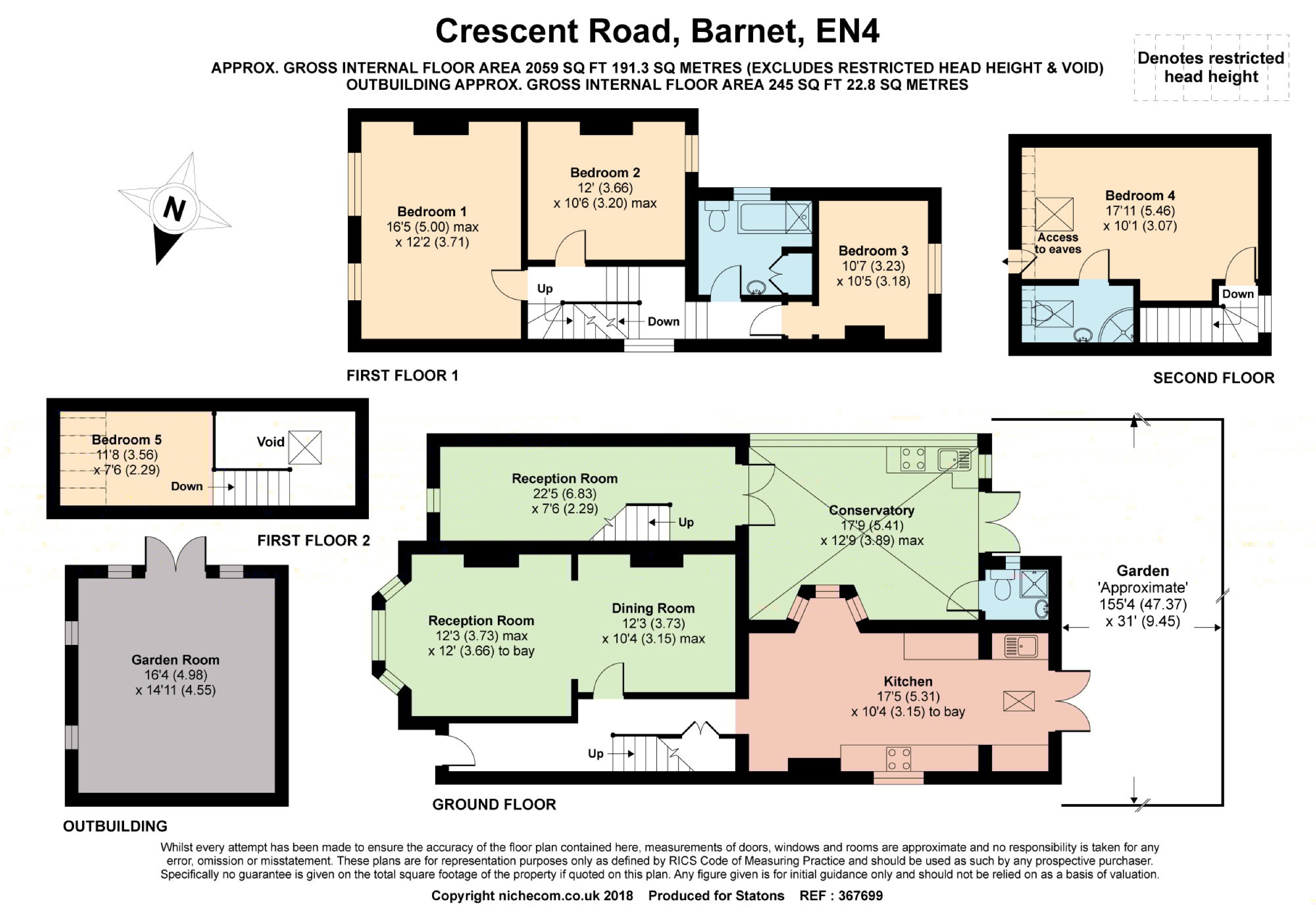 5 Bedrooms Detached house for sale in Crescent Road, Barnet, Hertfordshire EN4