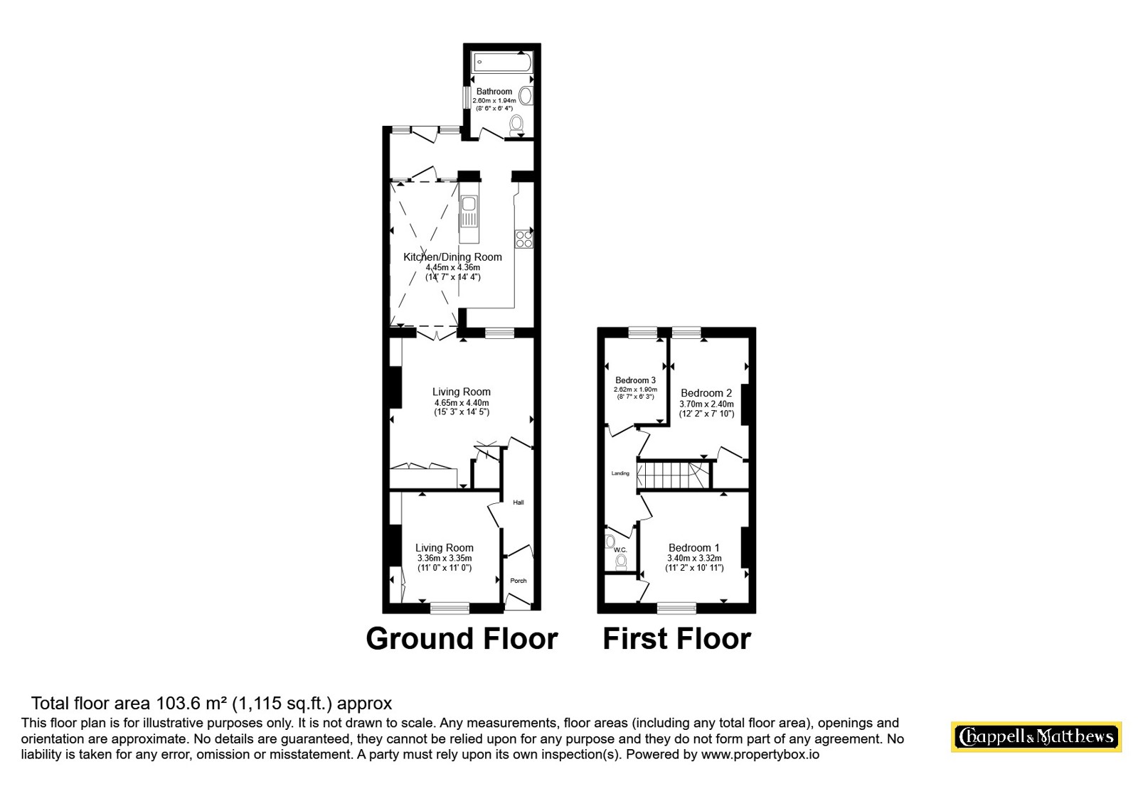 9 The Cottages,, Station Road, Wrington floorplan