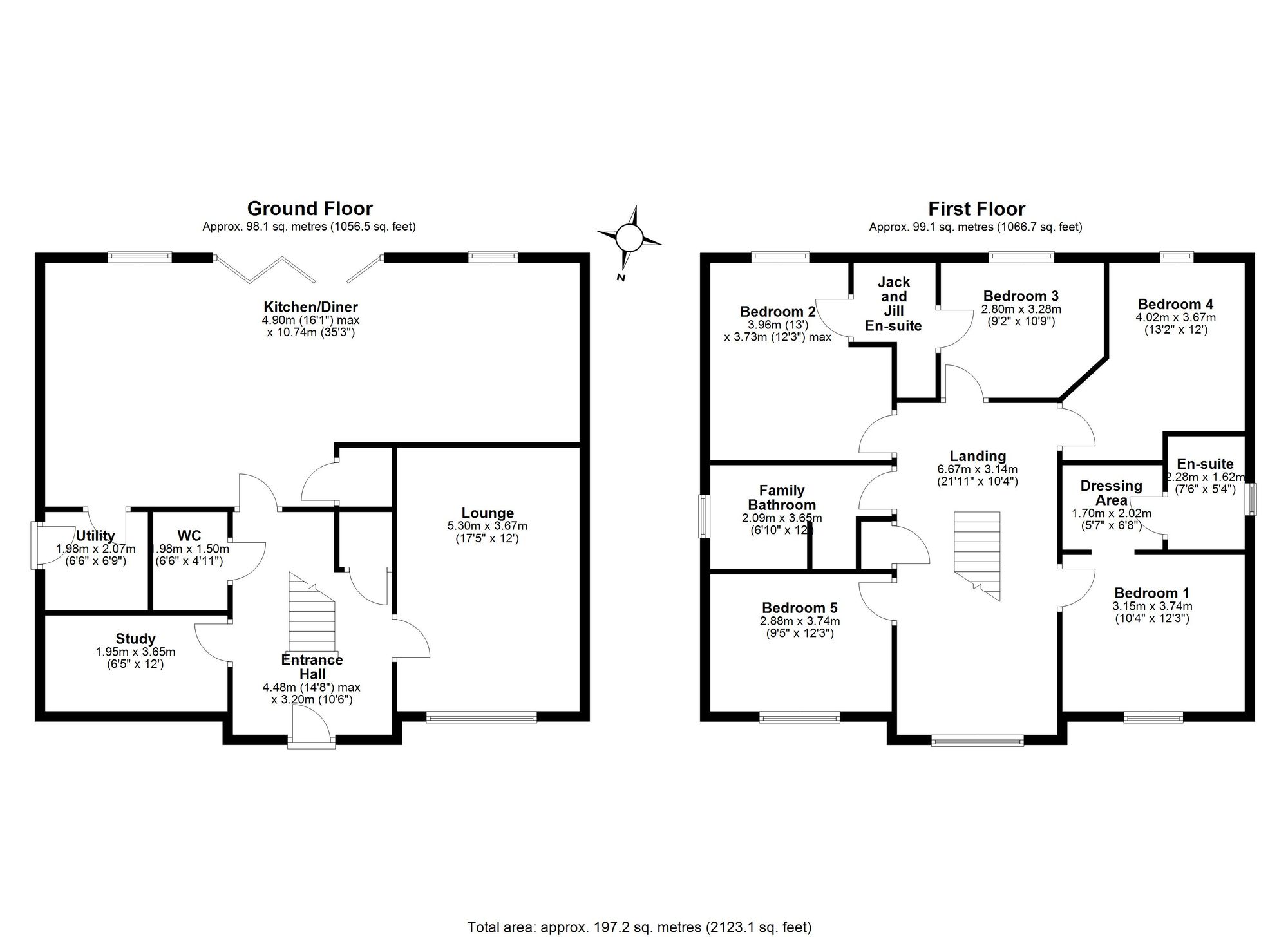 9 Lipwood Way, Billingham floorplan
