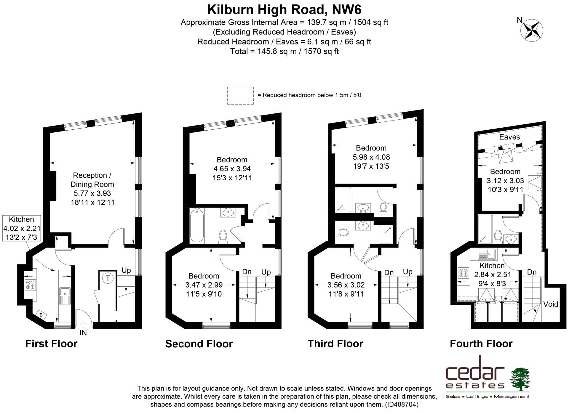 325a, Kilburn High Road, London floorplan