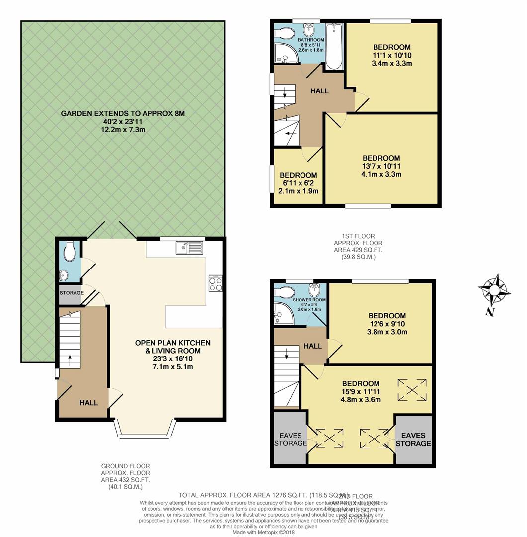 127, Worlds End Lane, Enfield floorplan