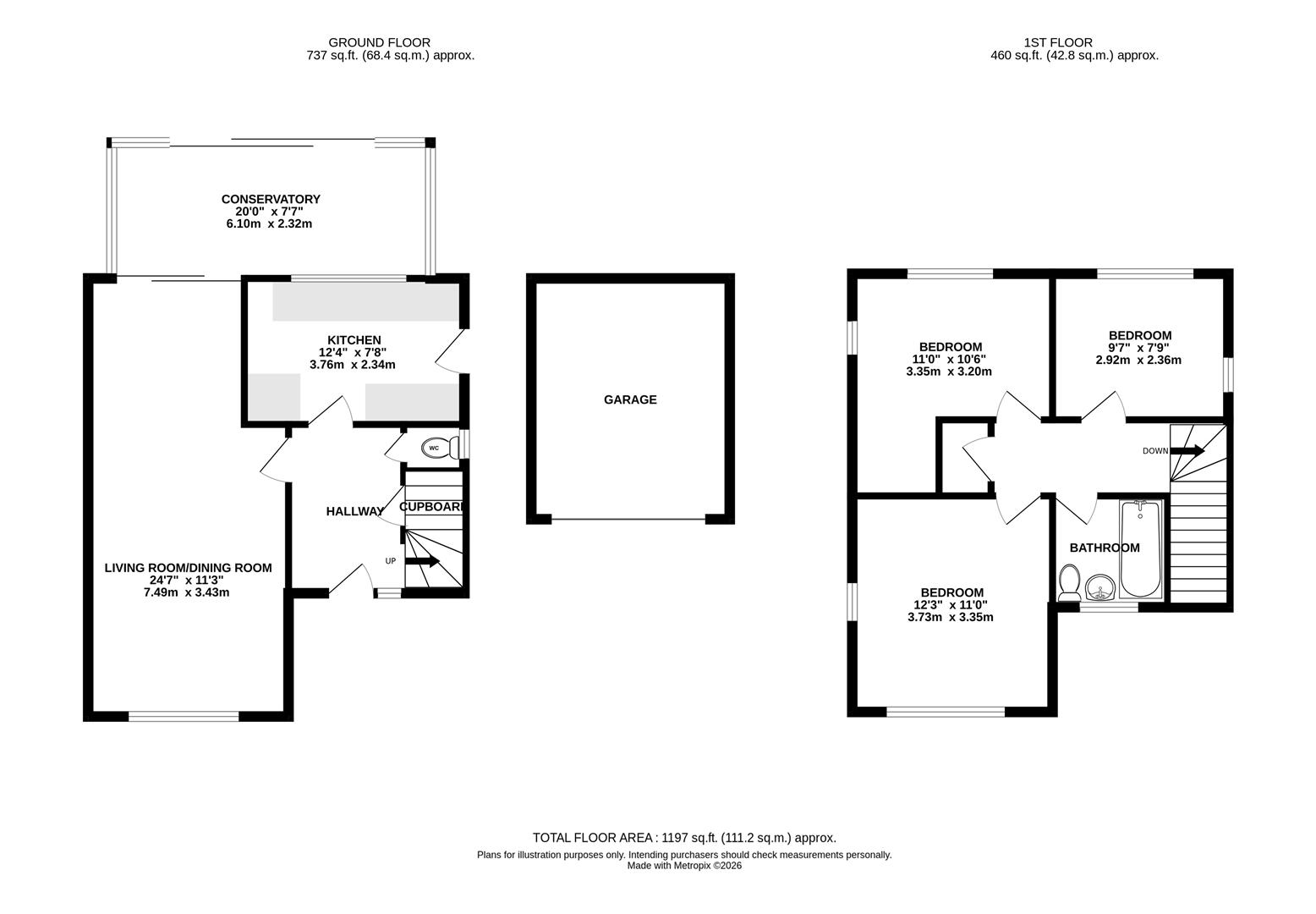 7, Inholmes Close, Burgess Hill floorplan