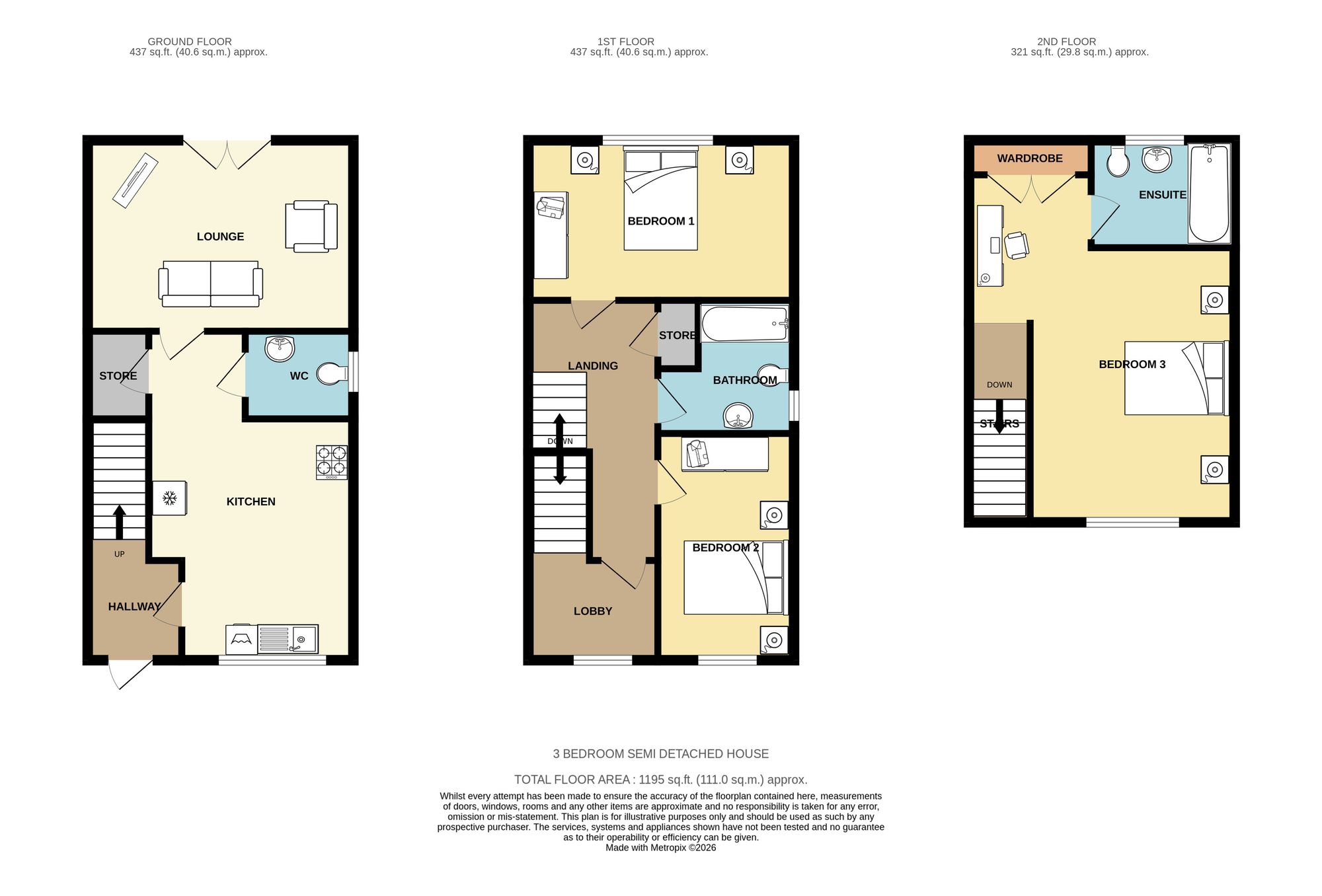 58 Blossom Walk, Batley floorplan