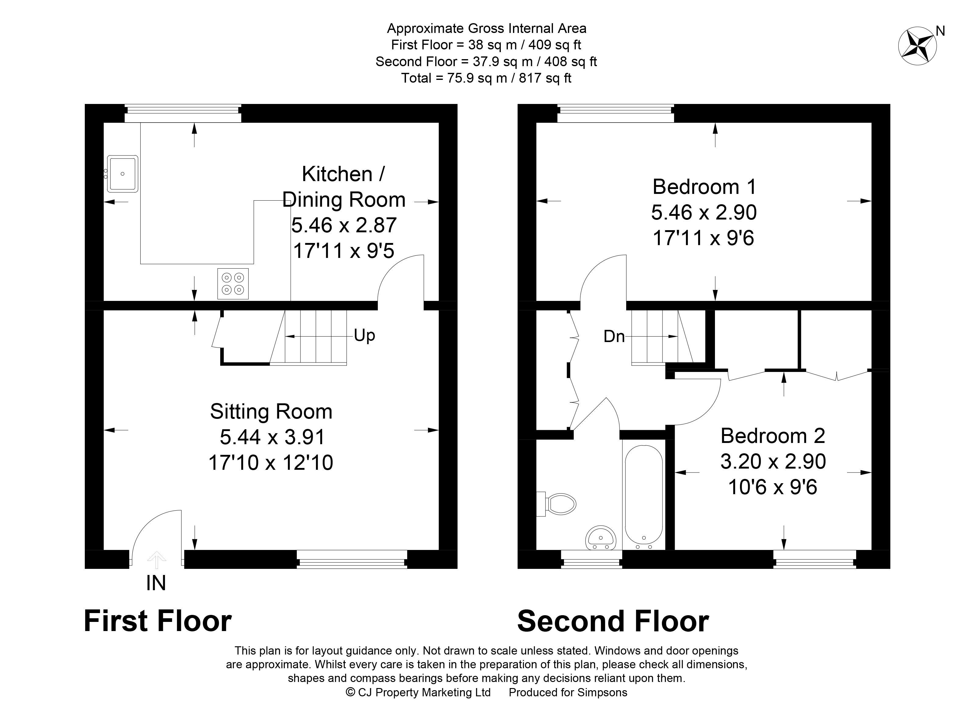 2 Bedrooms Flat for sale in Parsons Mead, Abingdon OX14