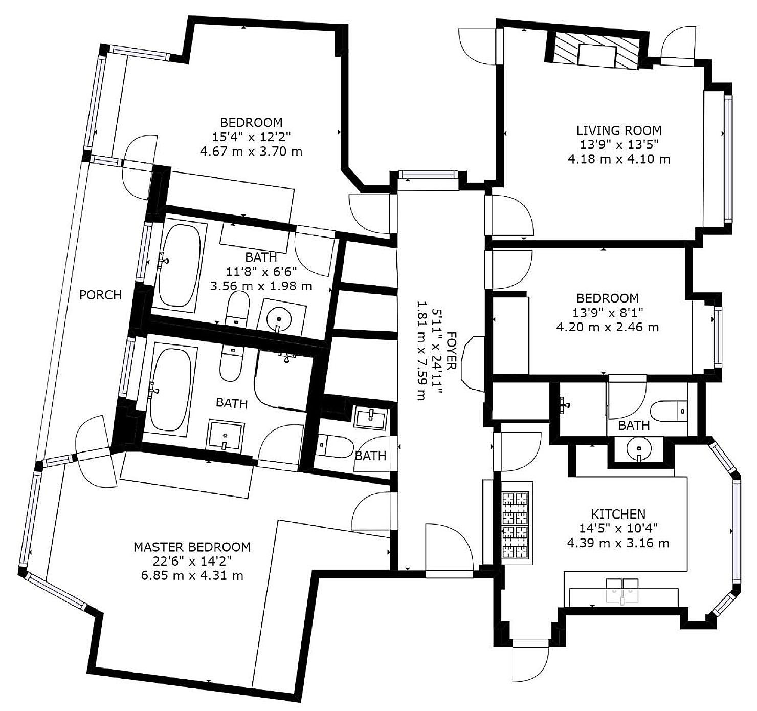3 Bedrooms Flat for sale in Parkside, Knightsbridge SW1X