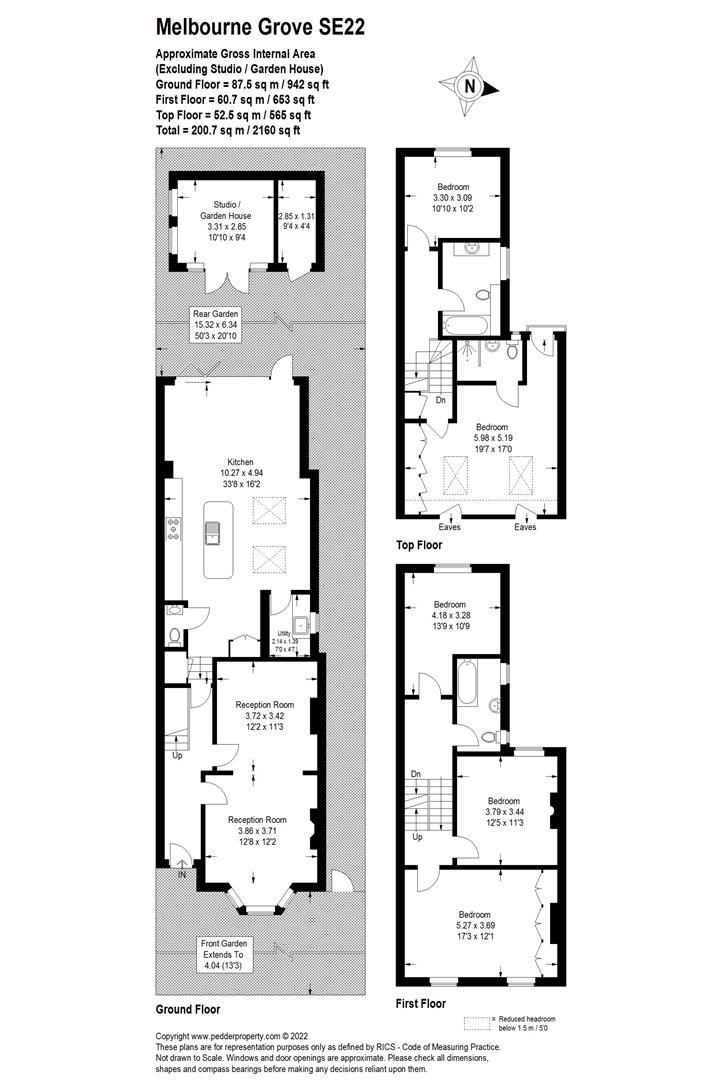60, Melbourne Grove, London floorplan