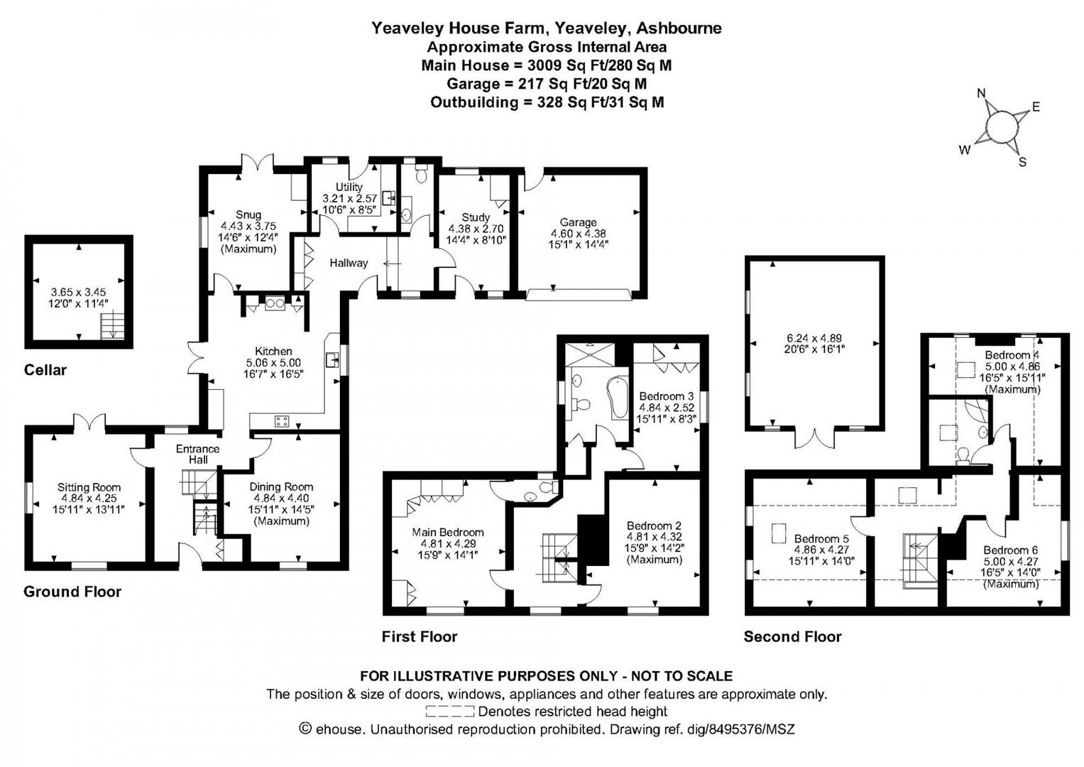 Yeaveley, Ashbourne, Derbyshire DE6, 6 bedroom detached house for sale