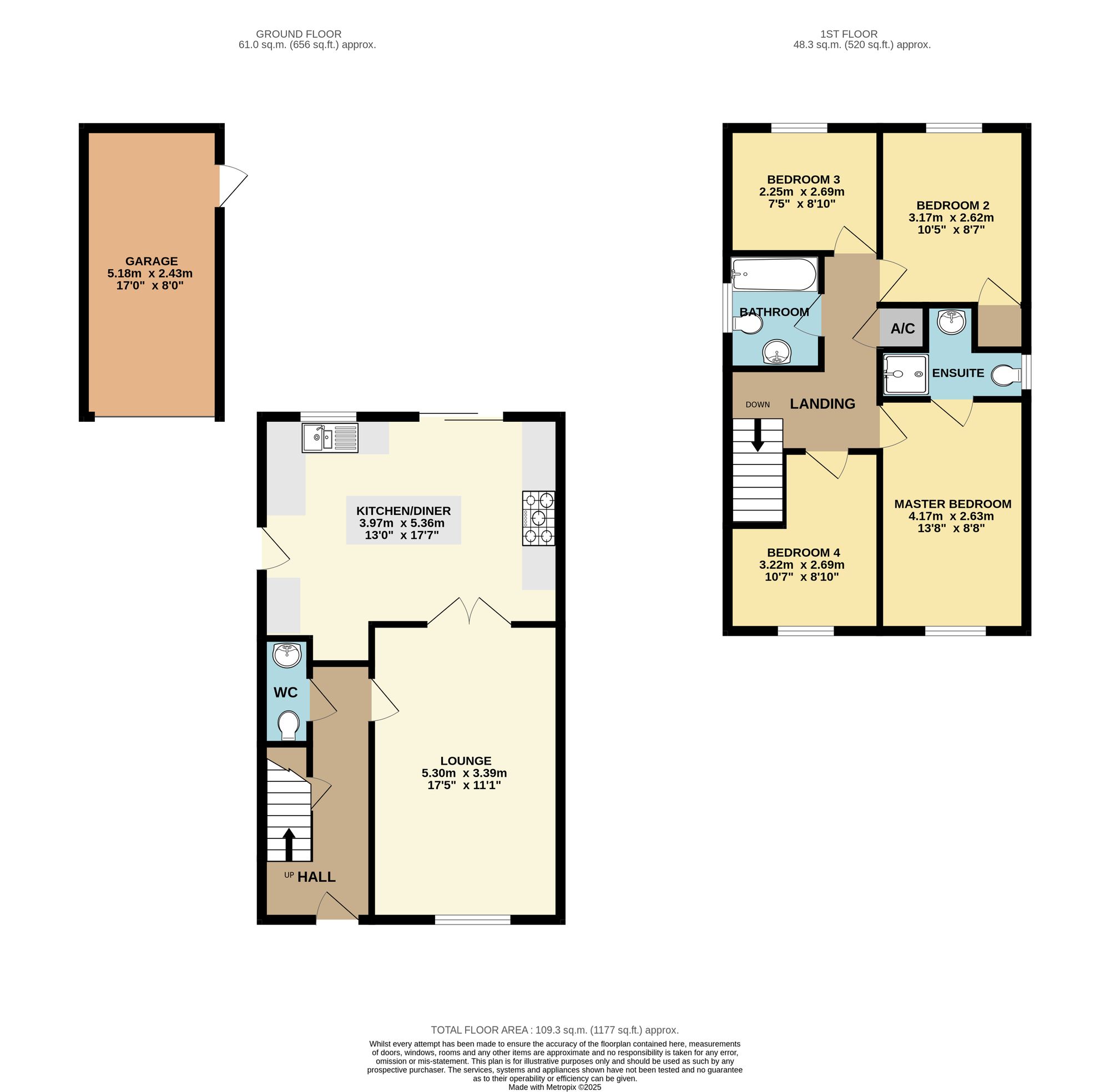 34 Merlin Avenue, Chesterfield floorplan
