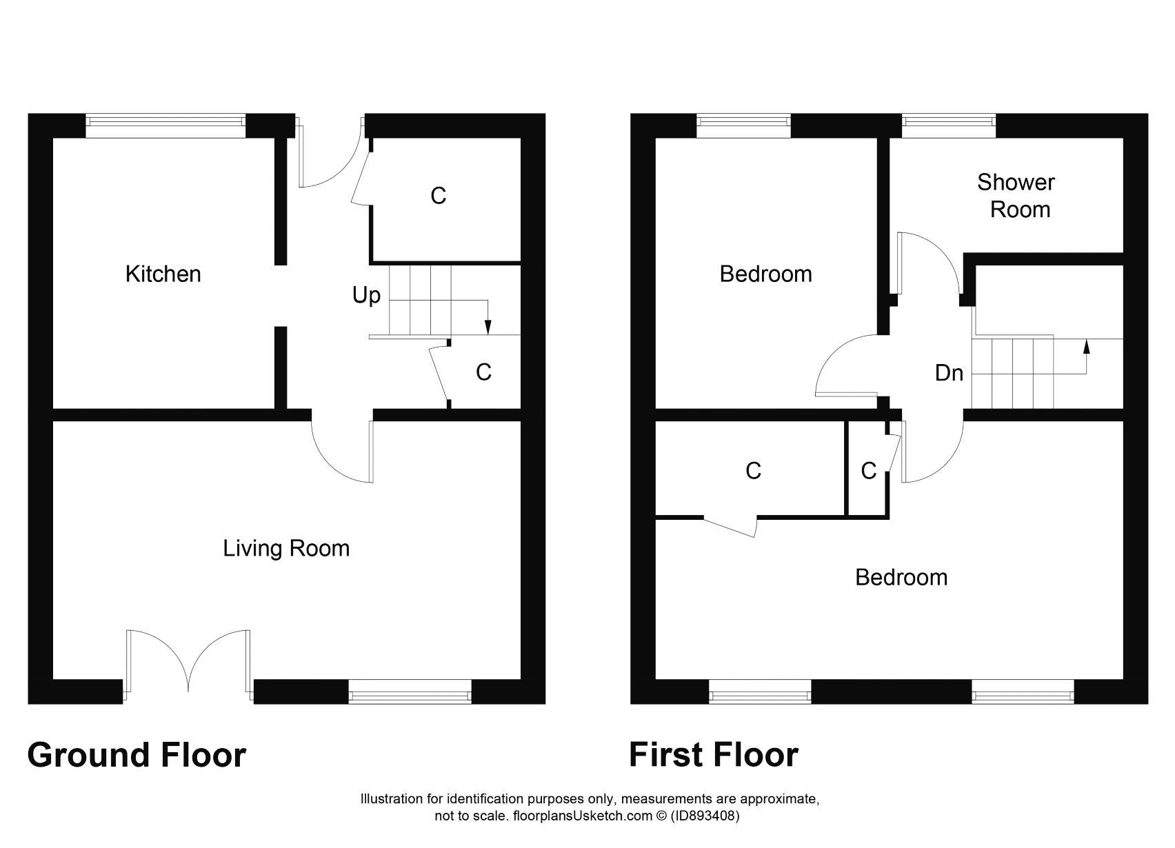 Crathes Close, Glenrothes KY7, 2 bedroom terraced house for sale