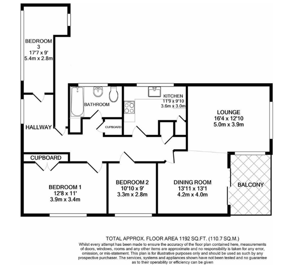 32, Bramley Hyrst, South Croydon floorplan