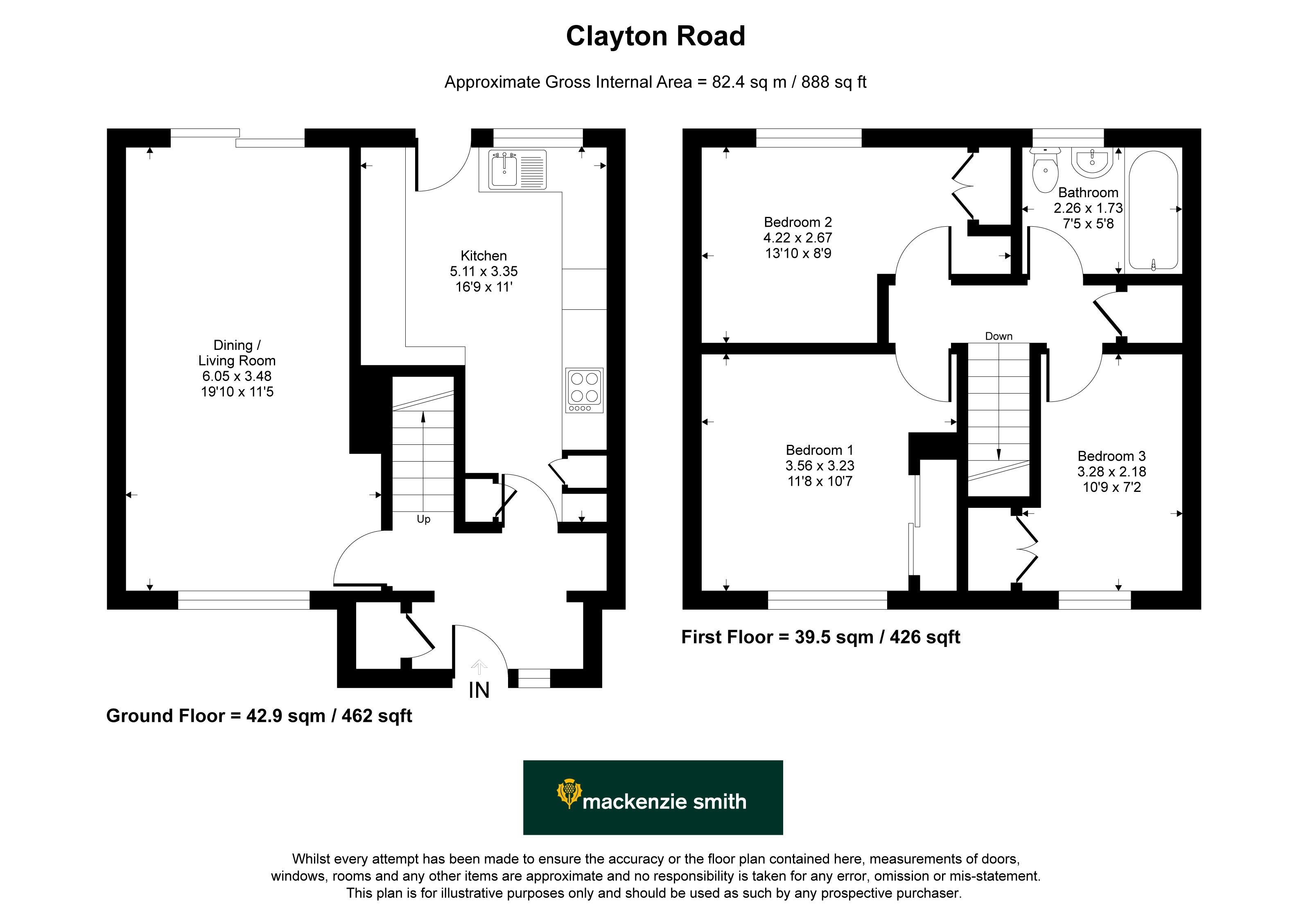 32, Clayton Road, Hampshire floorplan