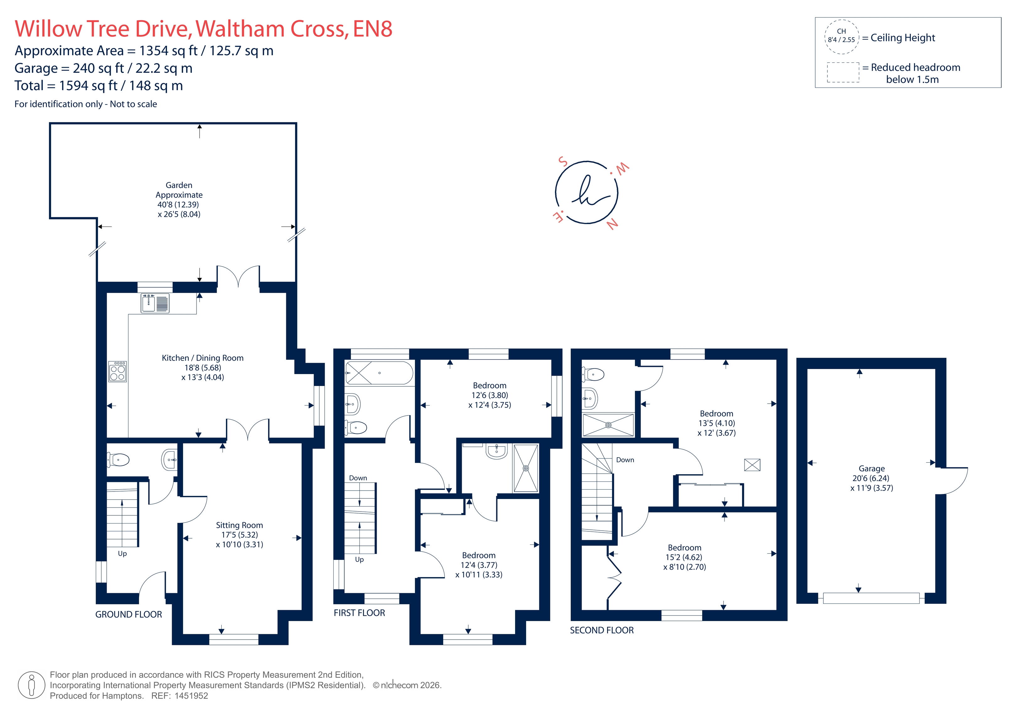 9, Willow Tree Drive, Waltham Cross floorplan