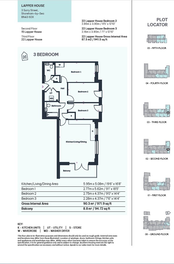 a2_03_22, 1 Surry Street, Shoreham By Sea, Shoreham By Sea floorplan