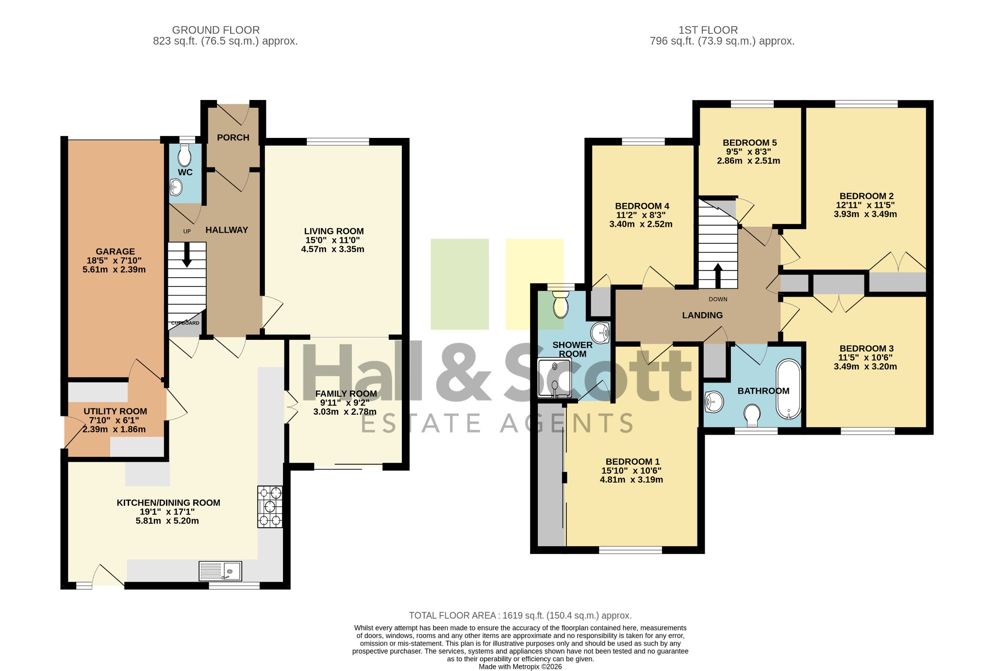 45 Ridgeway, Ottery St Mary floorplan