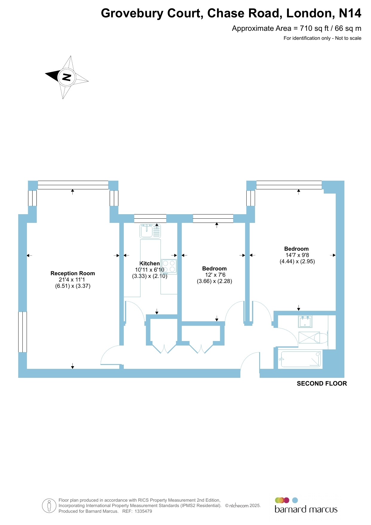 Flat 29, Grovebury Court, Chase Road, London floorplan