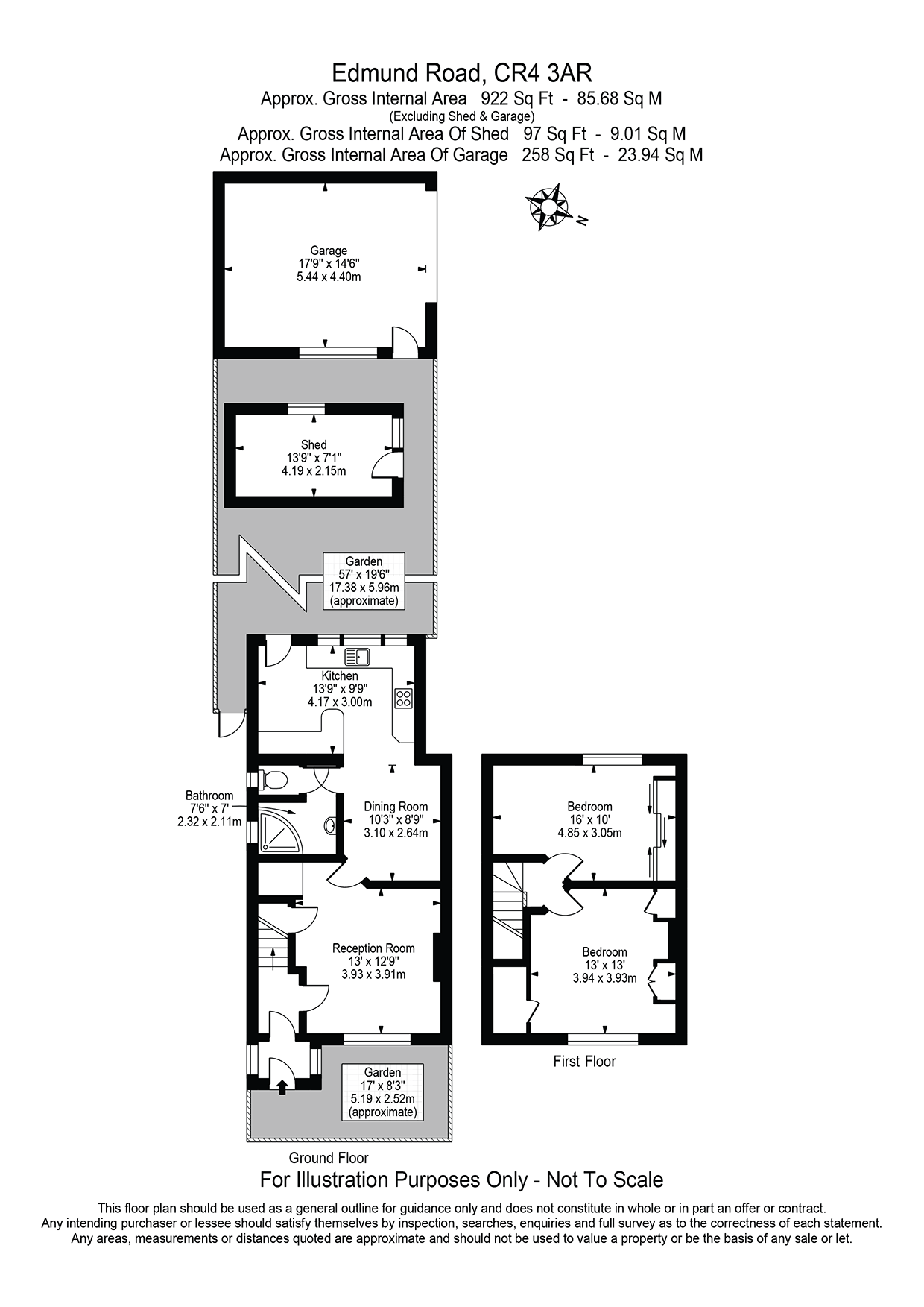 47, Edmund Road, Mitcham floorplan