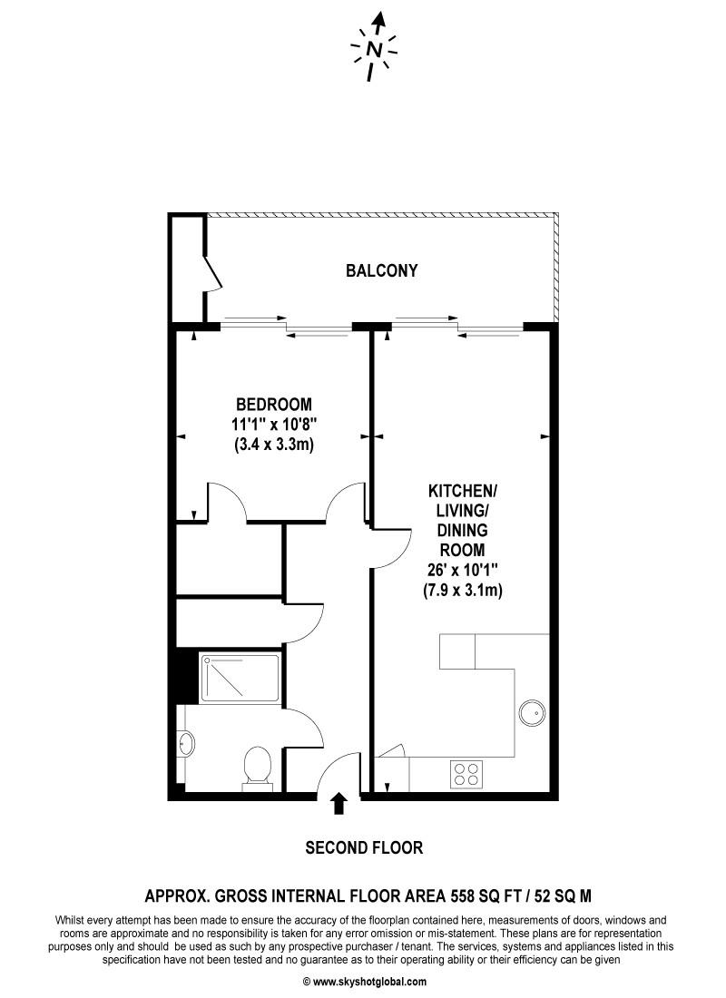 23 Meadows House, New Zealand Avenue, Walton On Thames floorplan