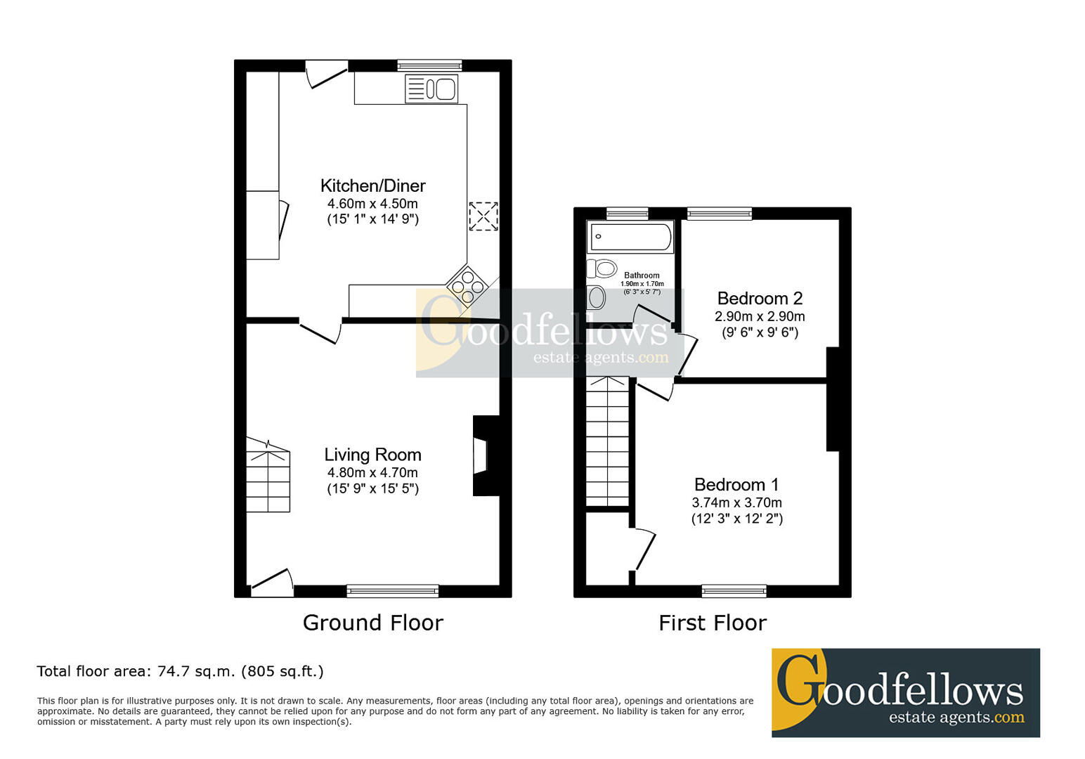7, Wellington Street, Newcastle Upon Tyne floorplan
