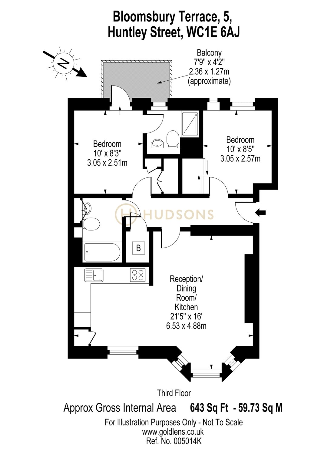 Huntley Street, London WC1E, 2 bedroom flat to rent 56596924 PrimeLocation