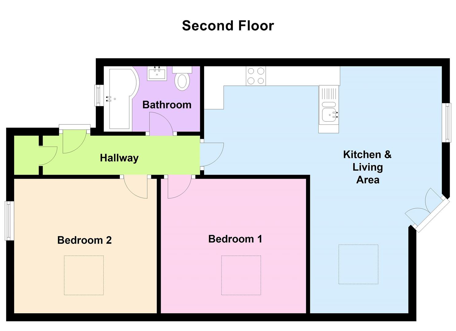 Apartment 7, 2 Queens Road, Richmond floorplan