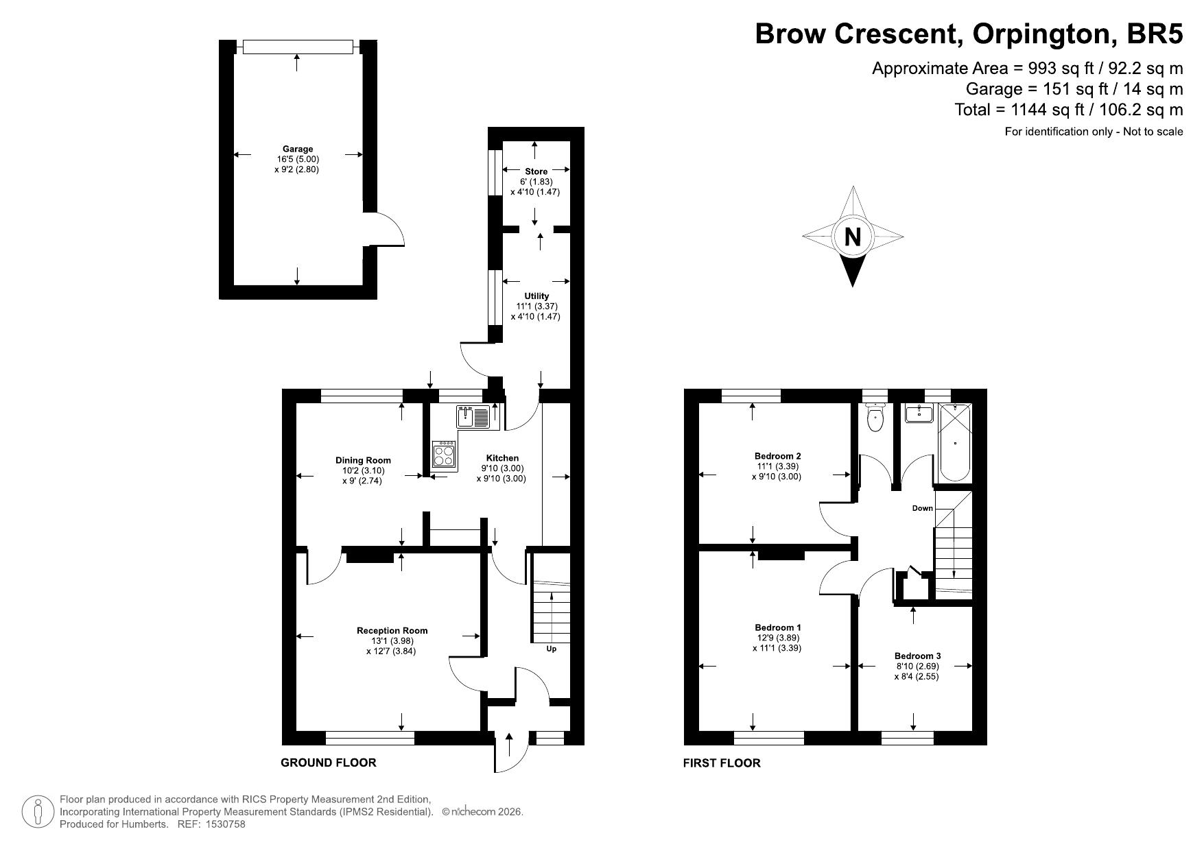 Brow Crescent, Orpington floorplan