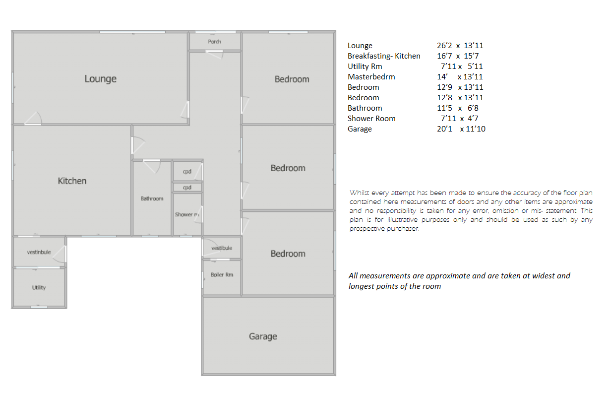 Crossways - 23, Leonard Crescent, Lockerbie floorplan