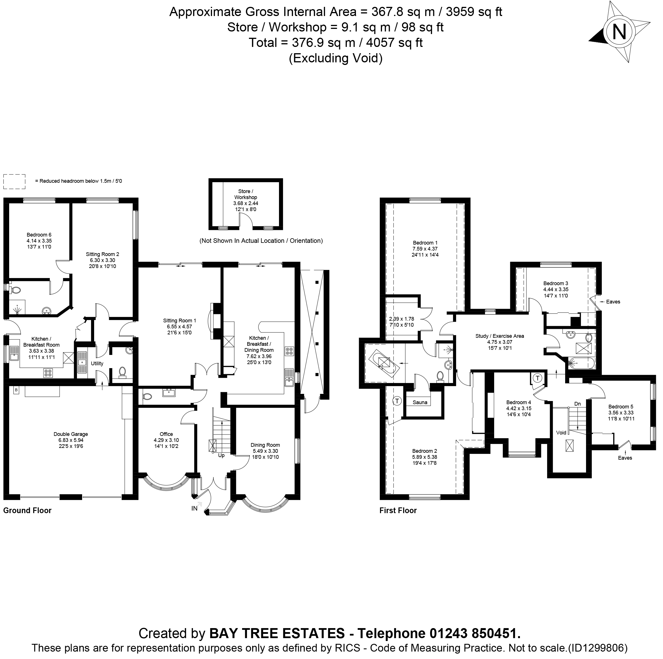 1, Summerhill Close, Felpham floorplan