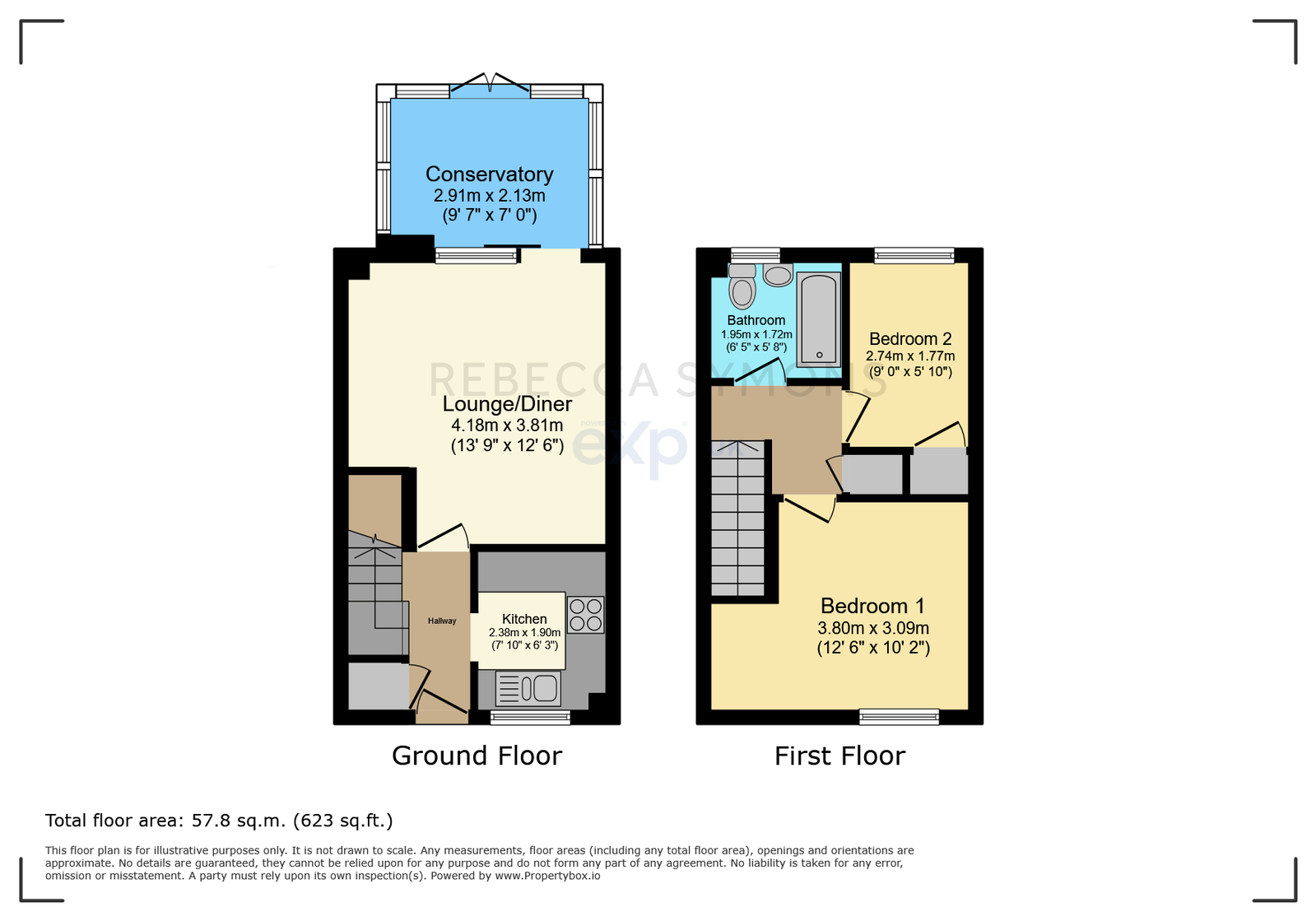 16, Pollards Court, Minehead floorplan