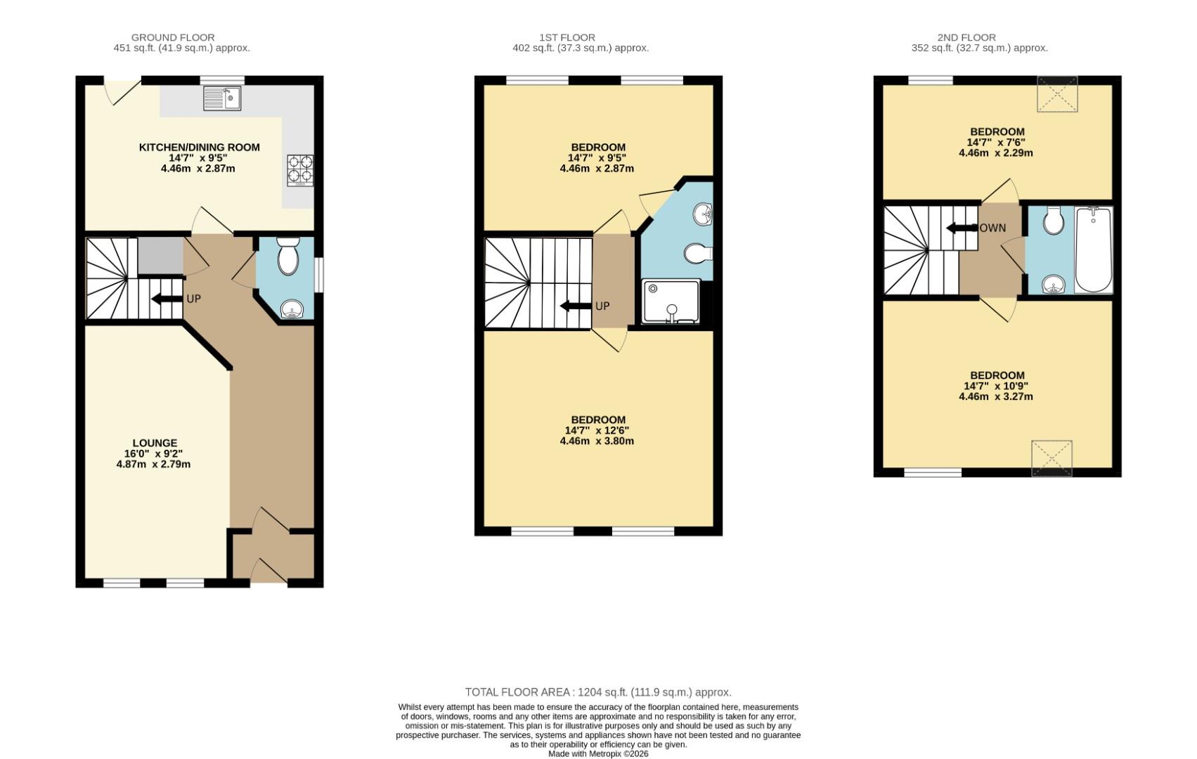 18, Stratford Close, Aylesbury floorplan