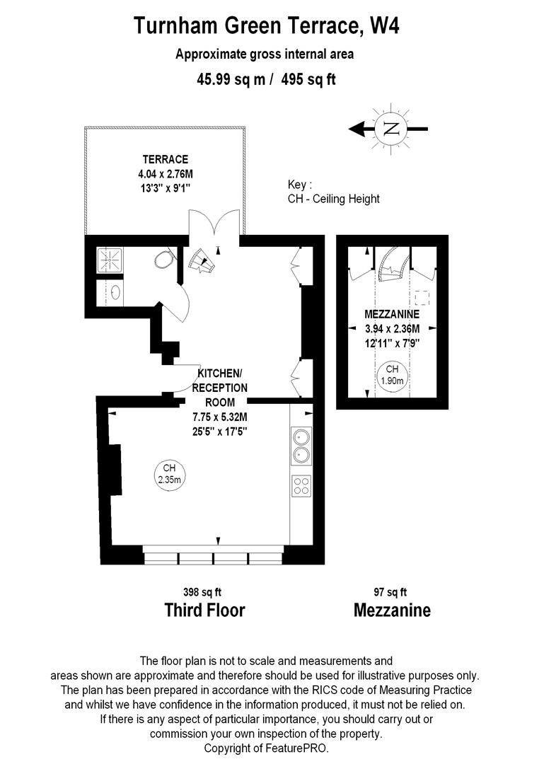 1 Bedrooms Flat to rent in Top Floor Flat, Chiswick, London W4