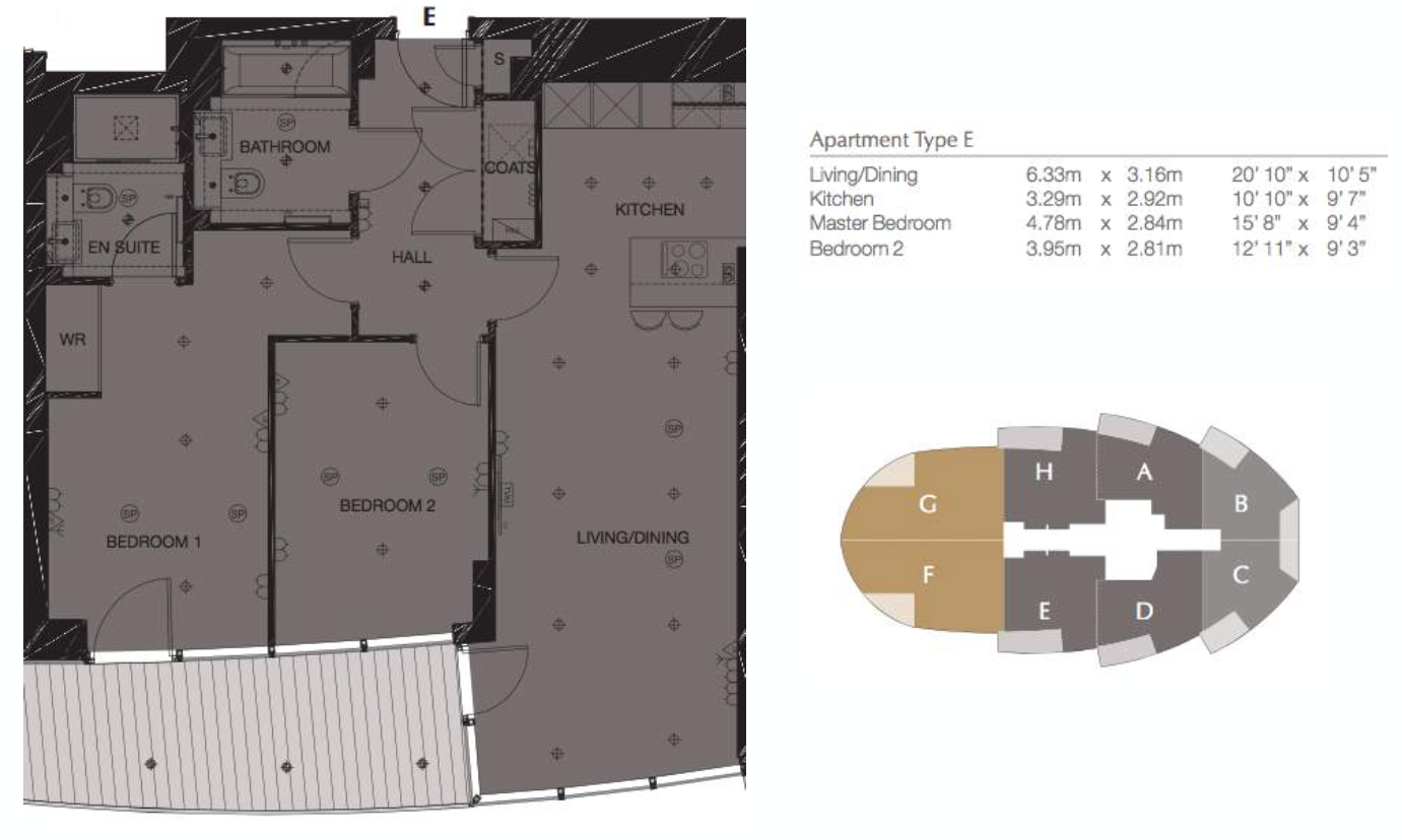 2 Bedrooms Flat for sale in Battersea Reach, The Pinnacle, Wandsworth, London SW18