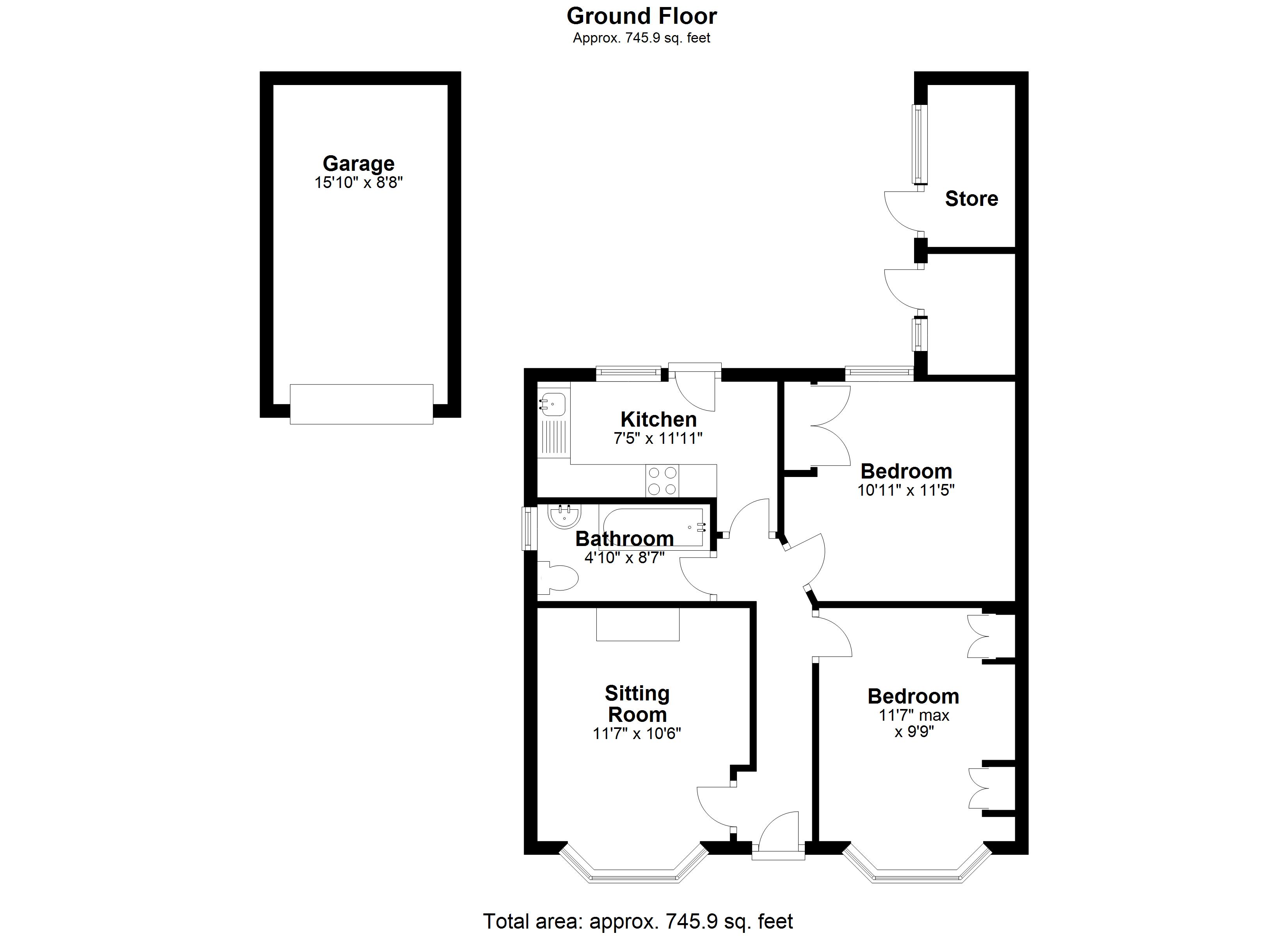 15, Lower Blandford Road, Dorset floorplan