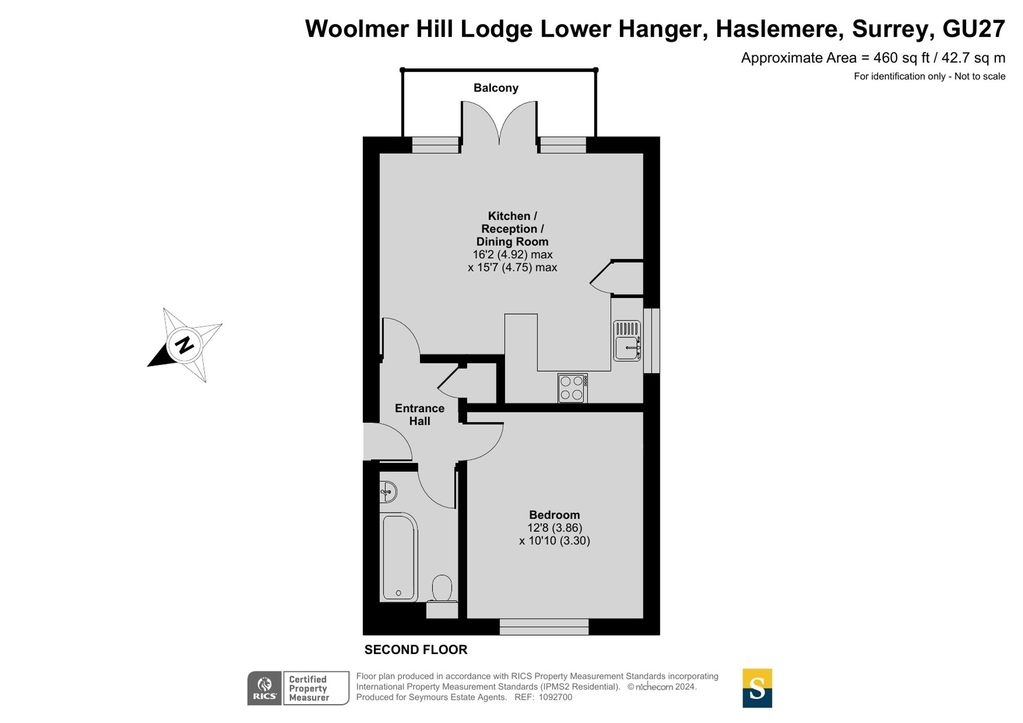 Flat 8, Woolmer Hill Lodge Lower Hanger, Haslemere floorplan