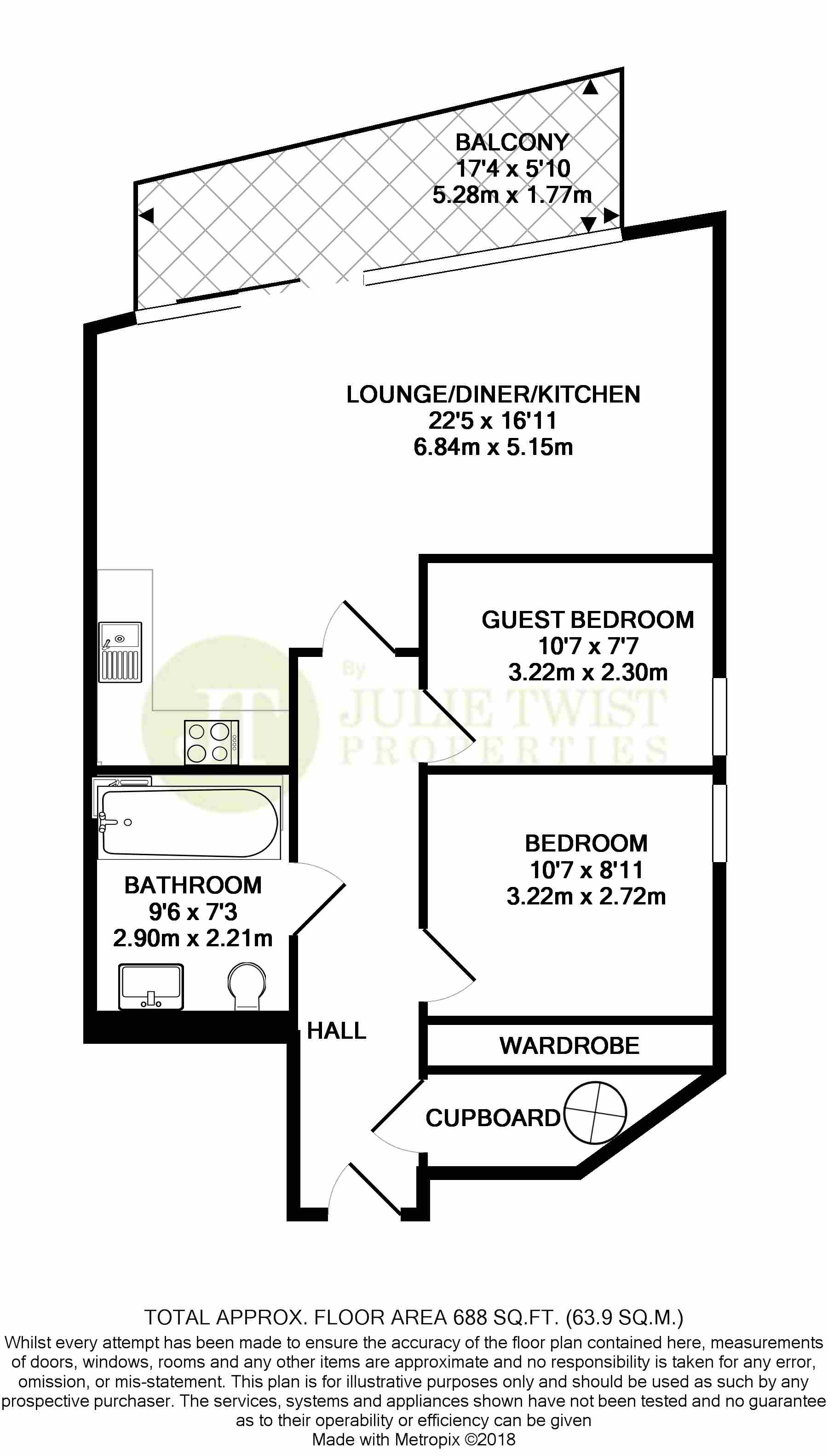 2 Bedrooms Flat to rent in The Quays, Salford M50