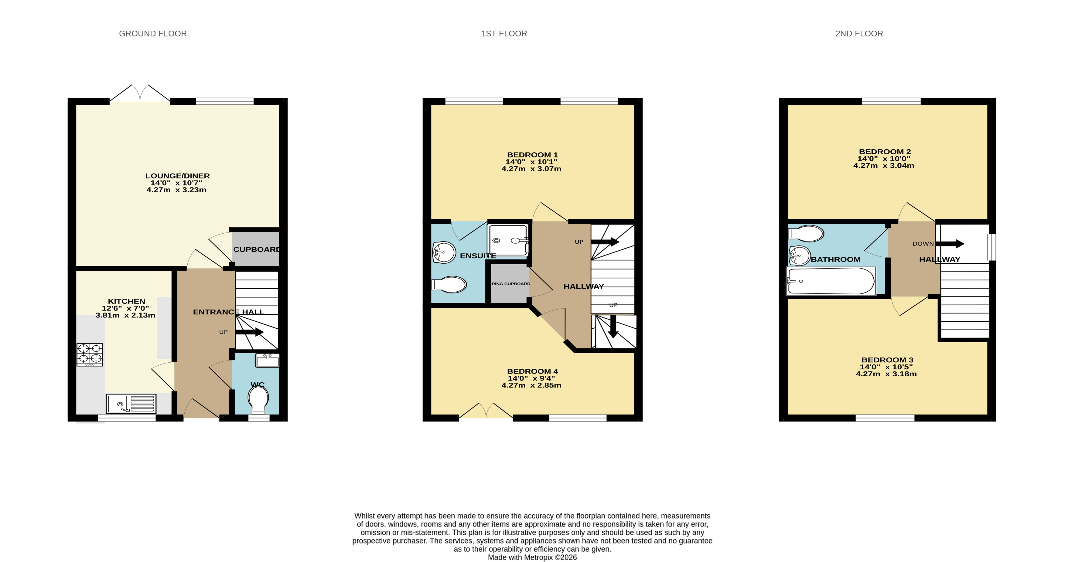 13, Caen View, Devon floorplan
