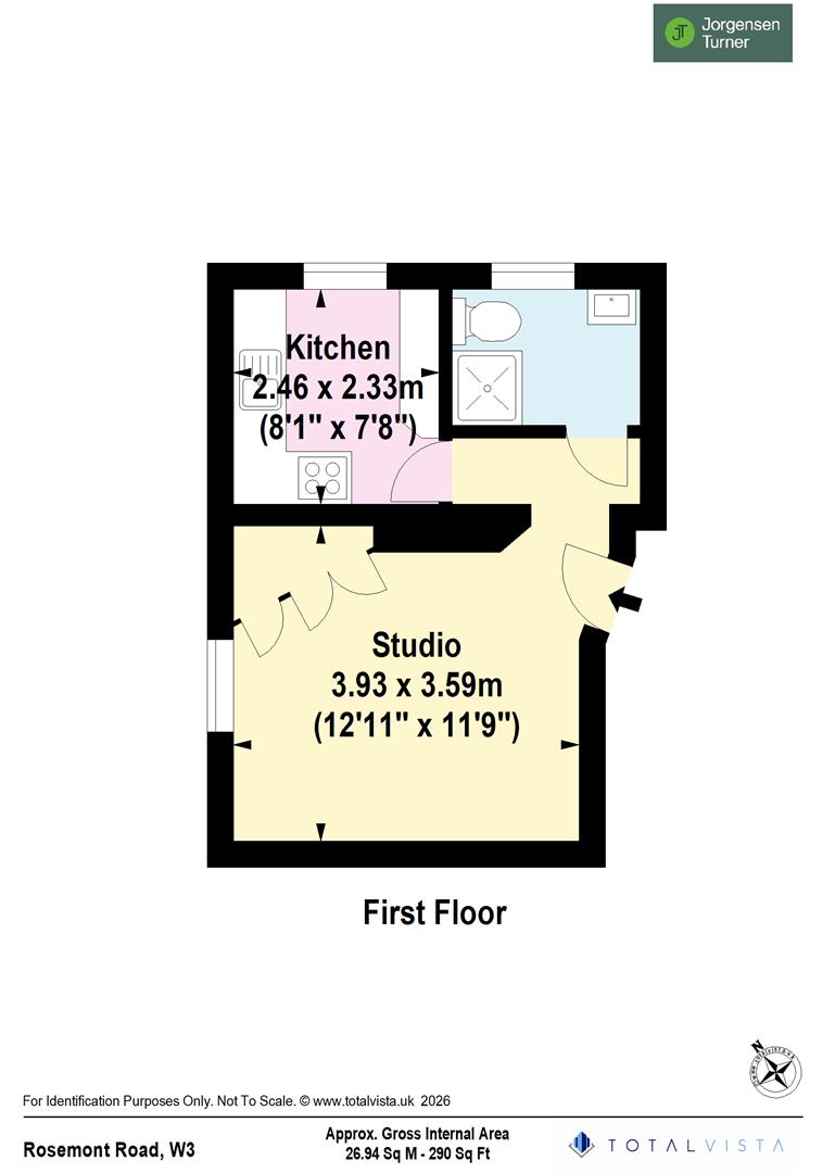 Flat 2, 17, Rosemont Road, London floorplan