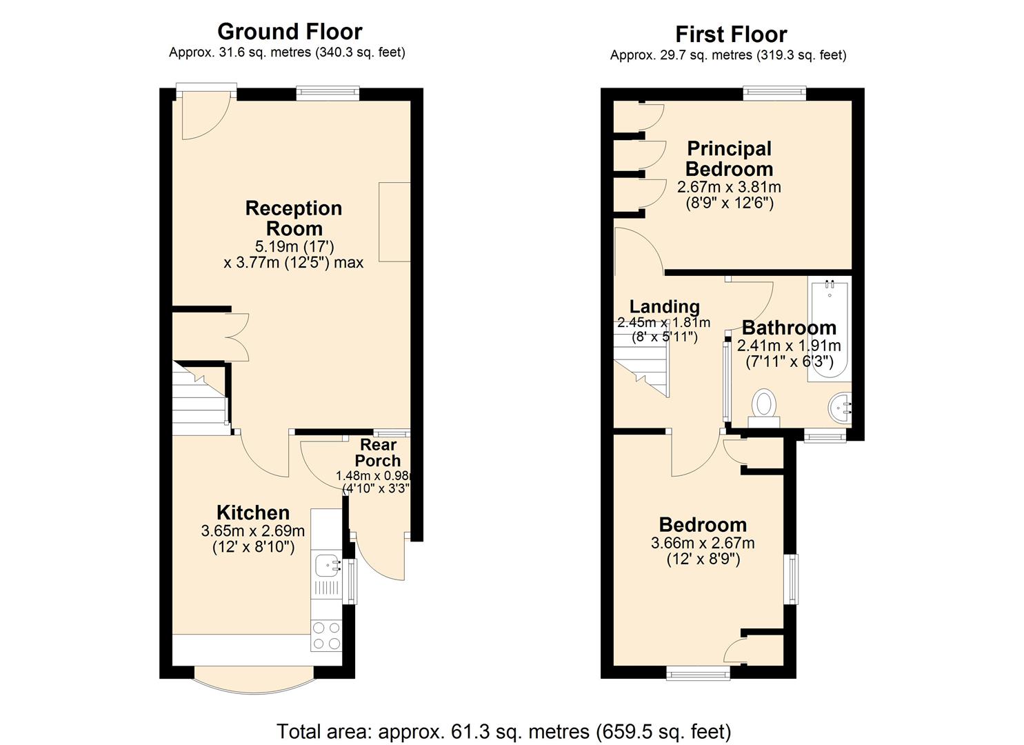 Home Cottage, The Square, Middleton-by-Youlgrave floorplan
