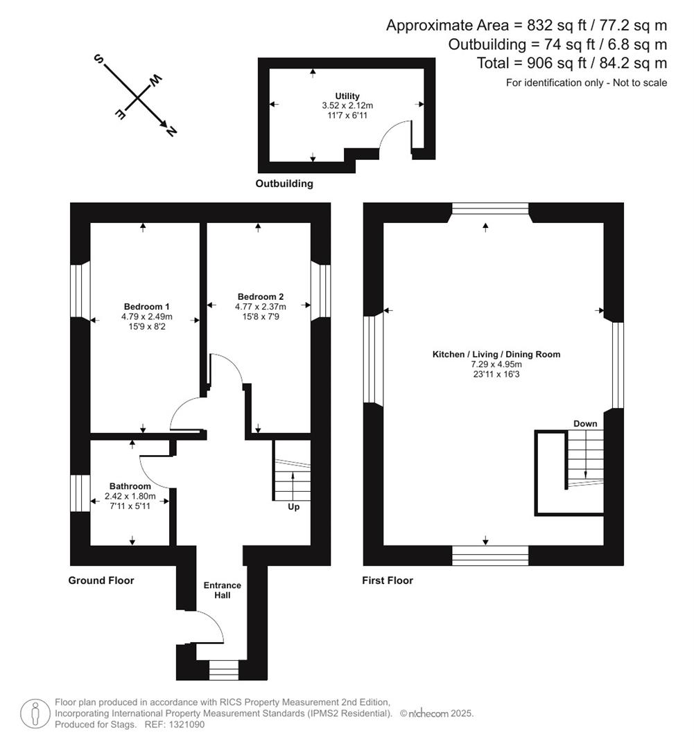 The Old Chapel, Higher Bal, St Agnes floorplan