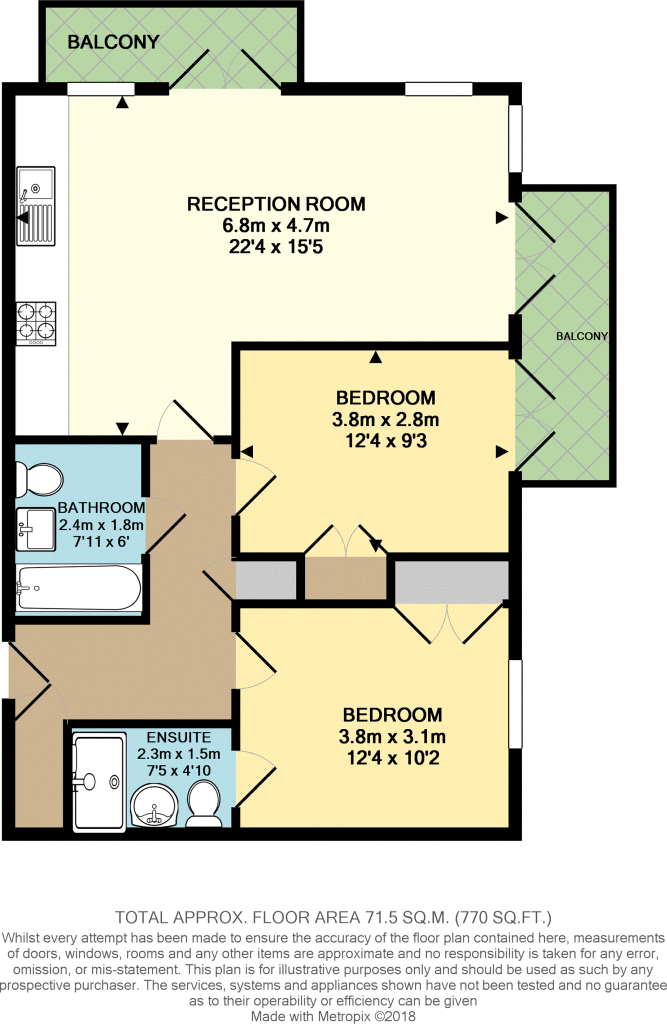 F10 1, Queen Marys House - Holford Way, Roehampton floorplan