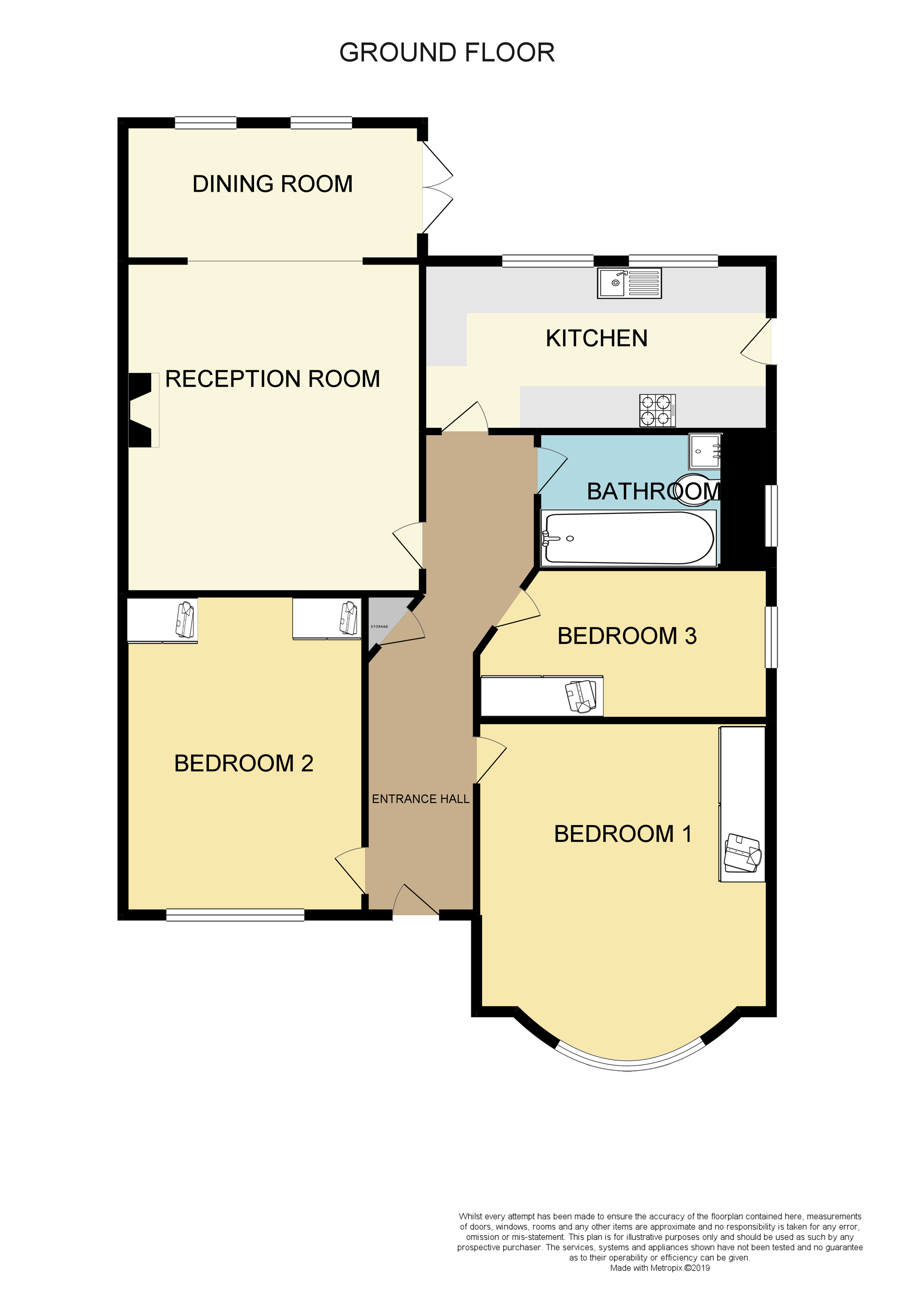 3 Bedrooms Bungalow to rent in Church Hill Road, Barnet EN4