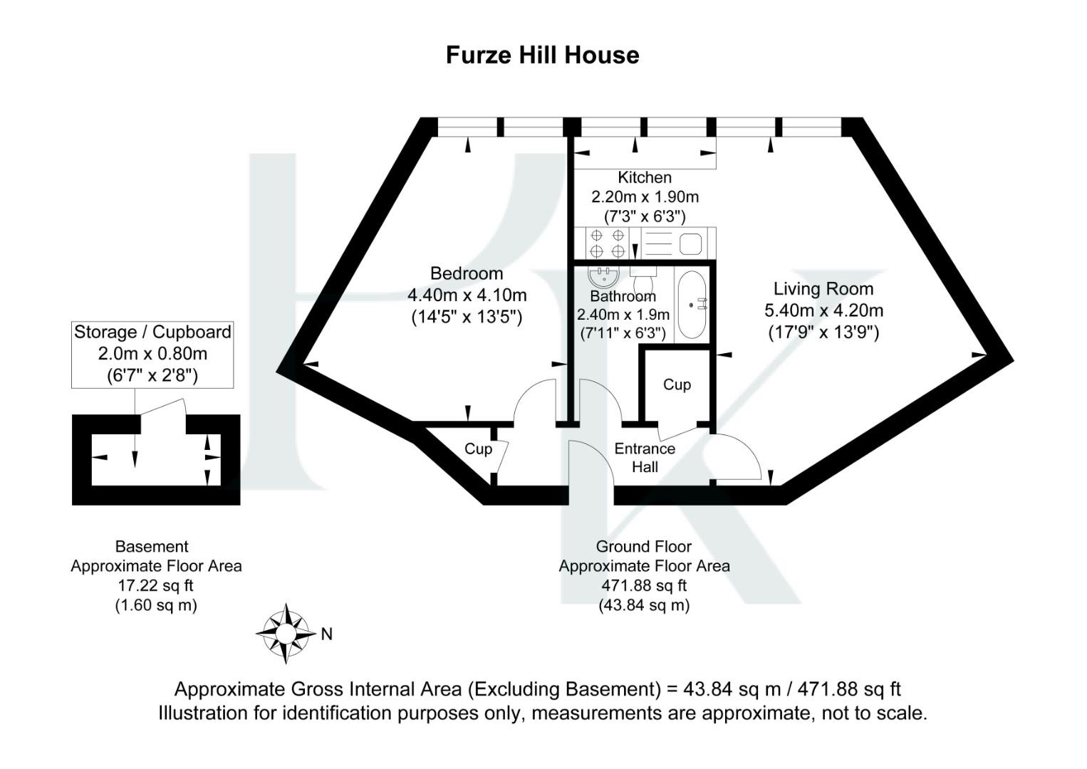 3, Furze Hill House, Furze Hill, Hove floorplan