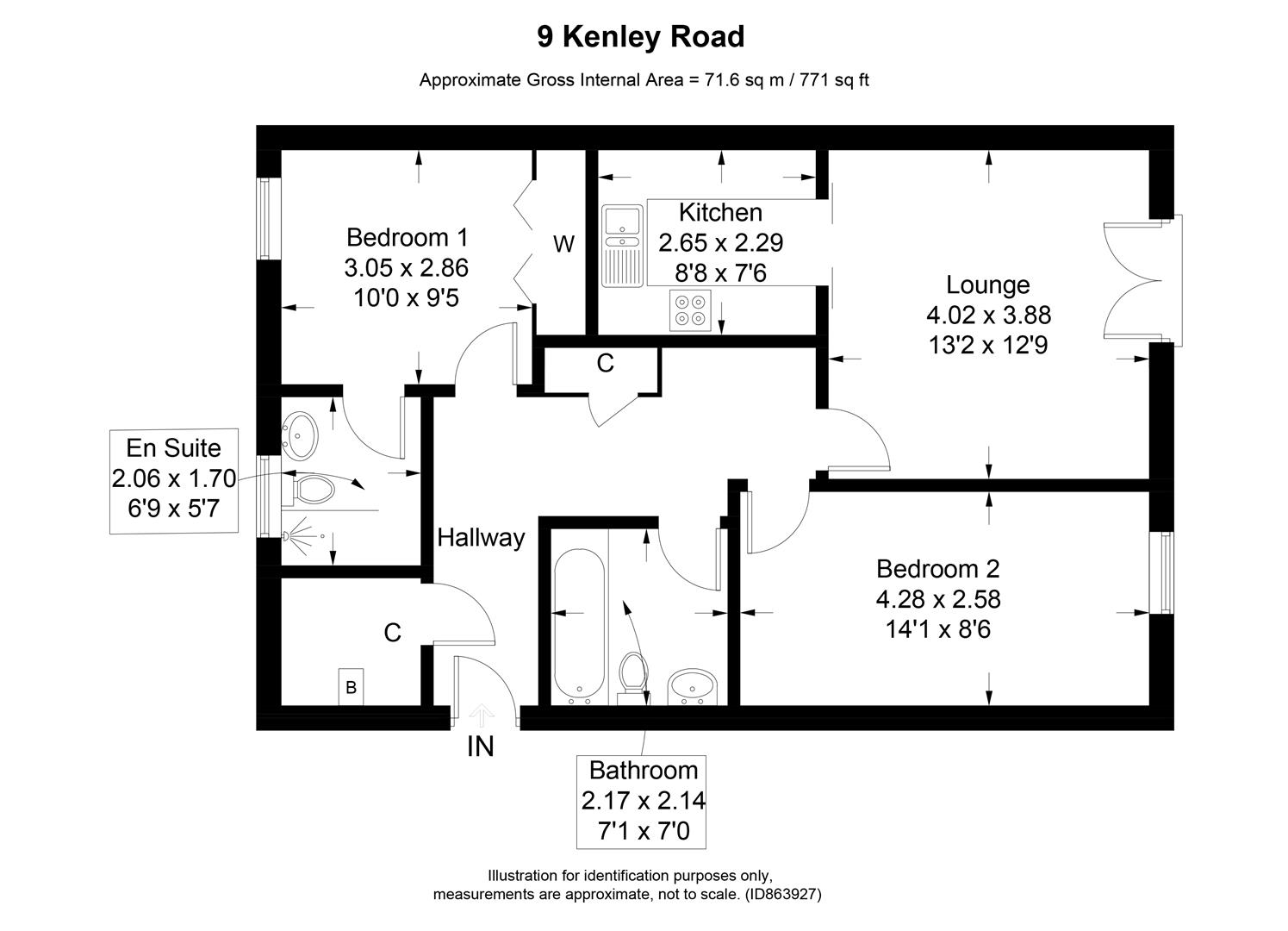 Kenley Road, Braehead, Renfrew PA4, 2 bedroom flat for sale 61563049