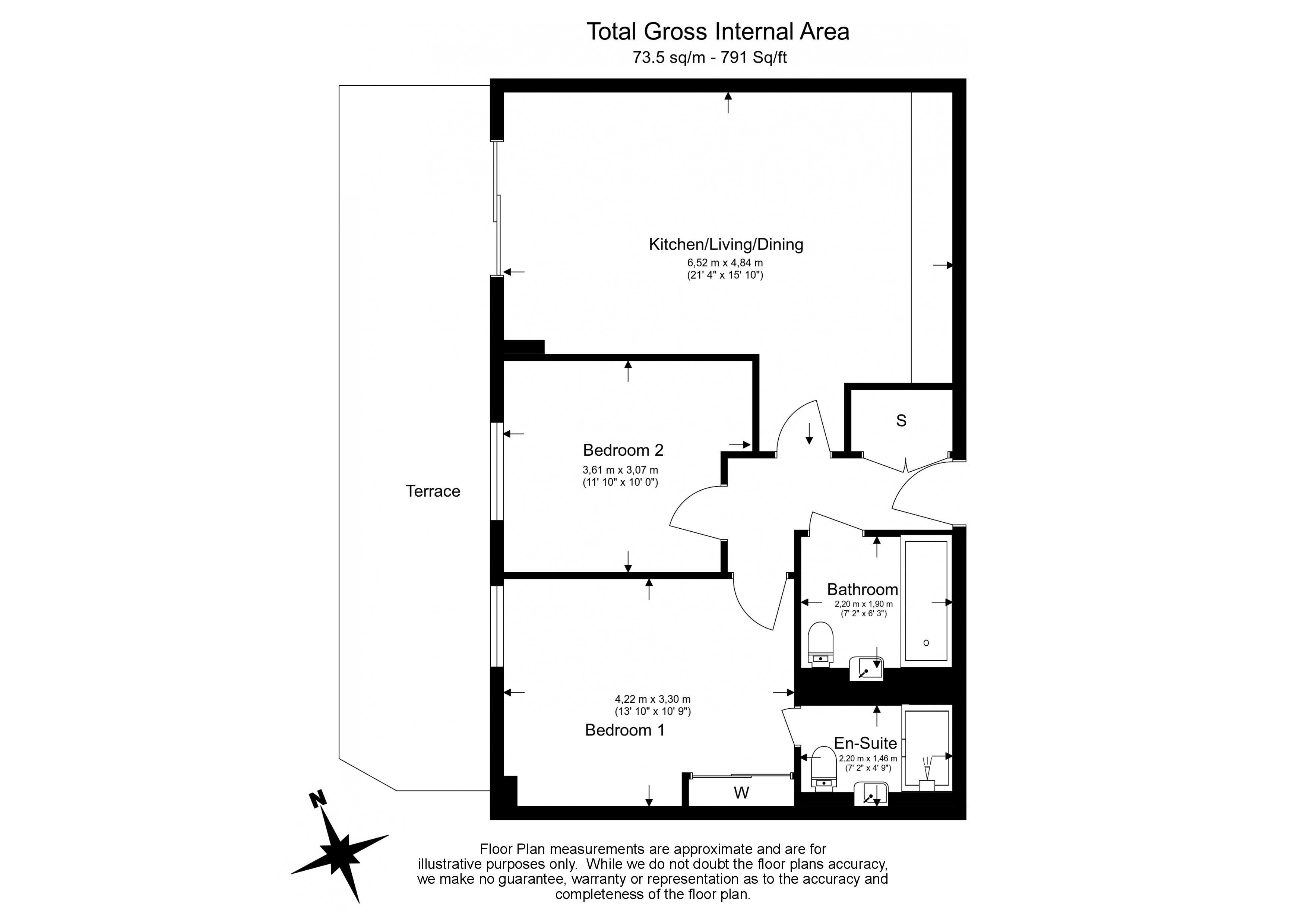 Flat 1, Queenscroft House, 22, Thonrey Close, London floorplan